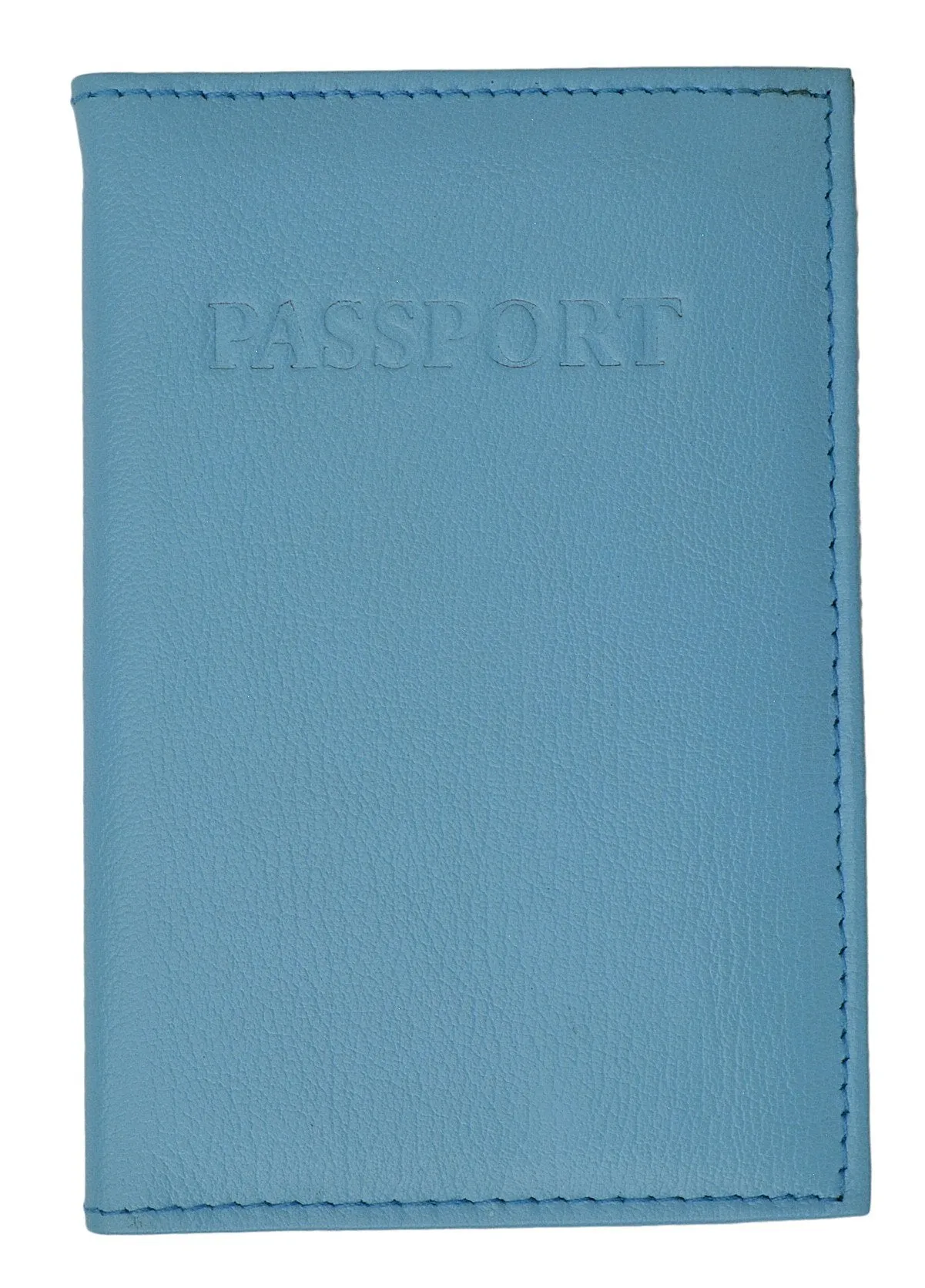 151CF BLIND /Travel Genuine Leather Passport Card Holder Case Protector Cover Organizer Wallet