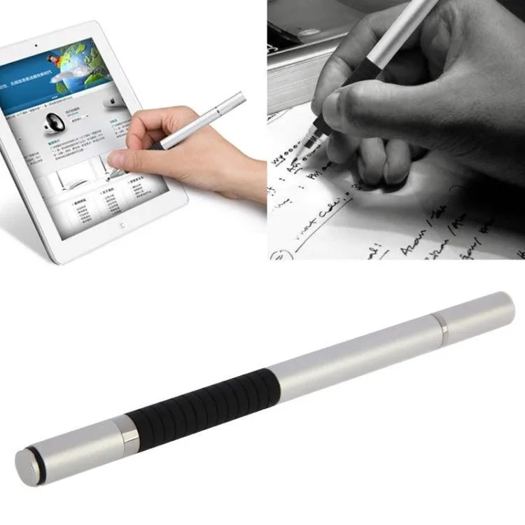 2-in-1 Capacitive Stylus & Ballpoint Pen for iPhone, iPad, and Touchscreen Devices