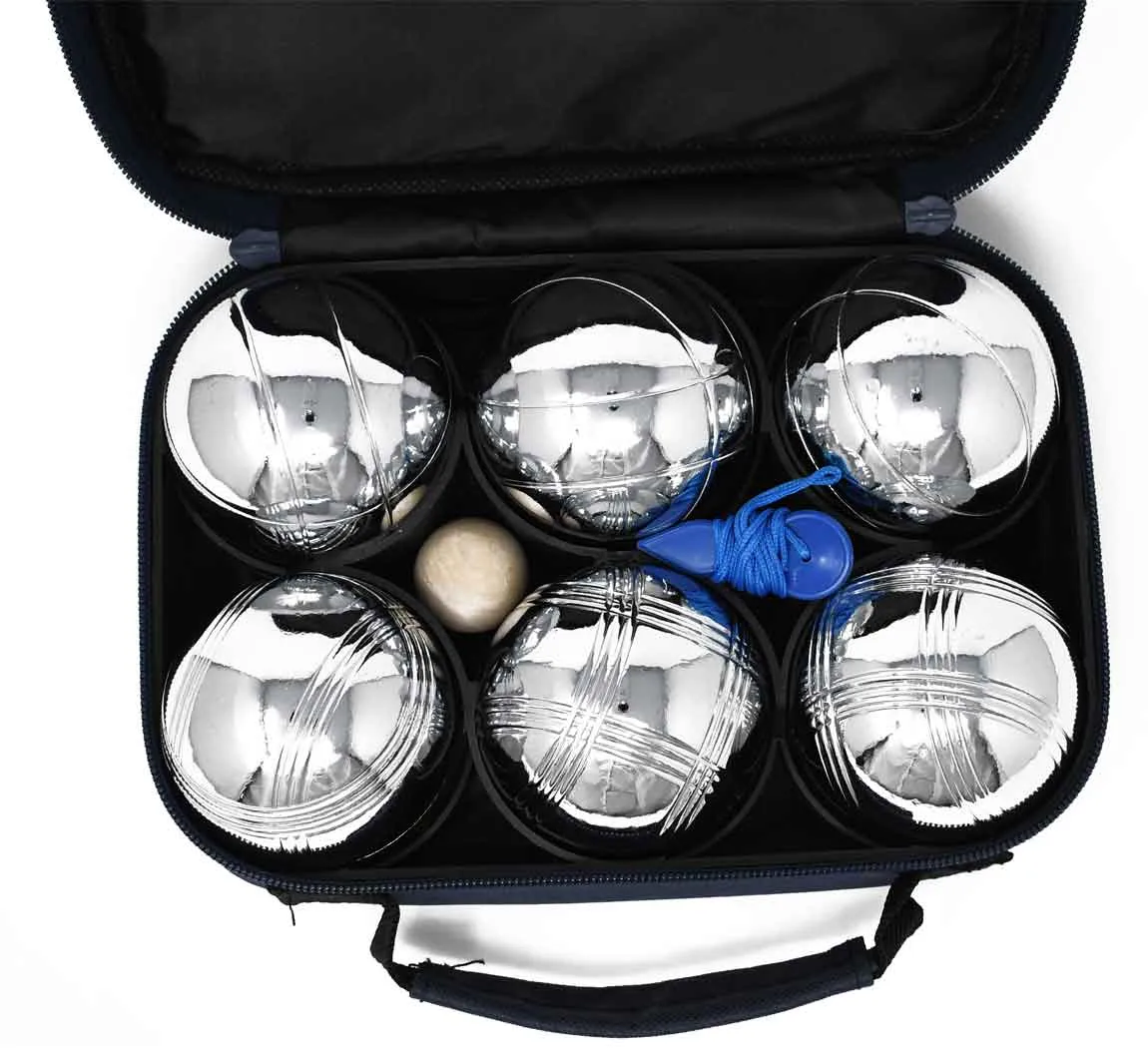 6 Ball Metal Boule Set