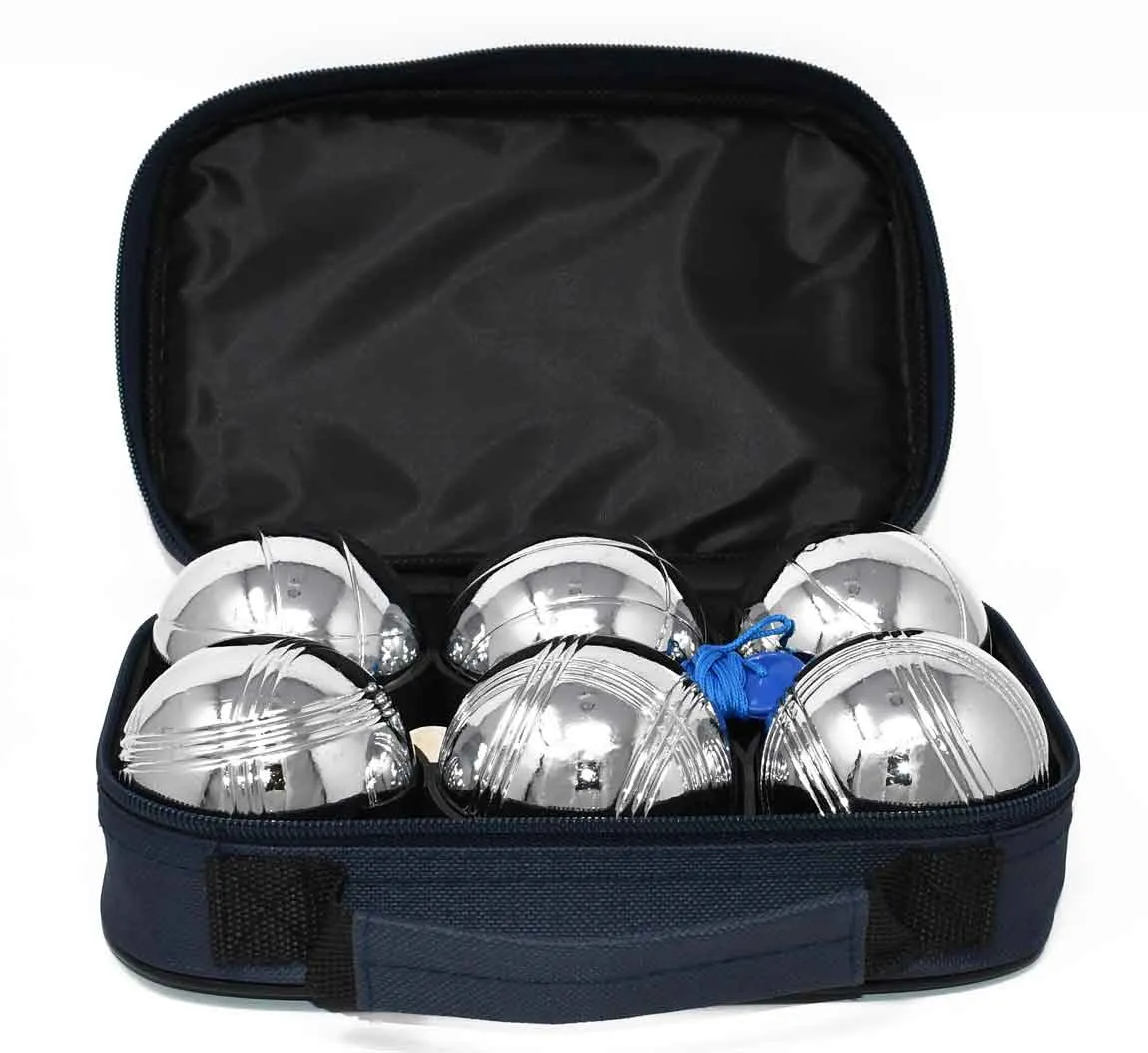 6 Ball Metal Boule Set