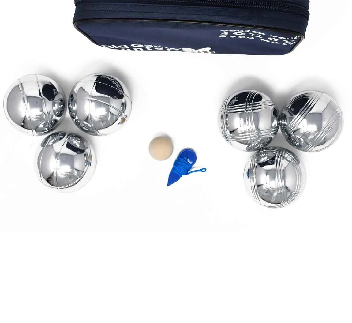 6 Ball Metal Boule Set