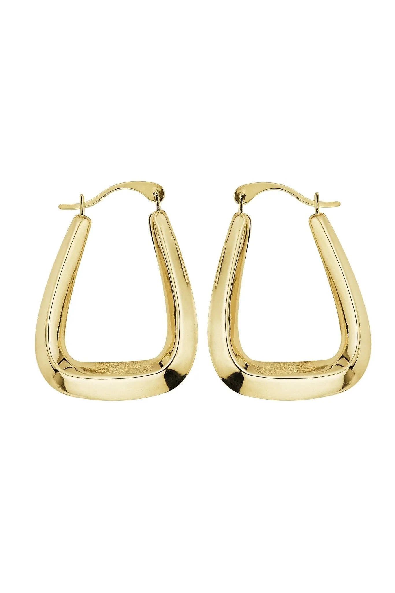 9ct Yellow Gold Handbag Creole Earrings