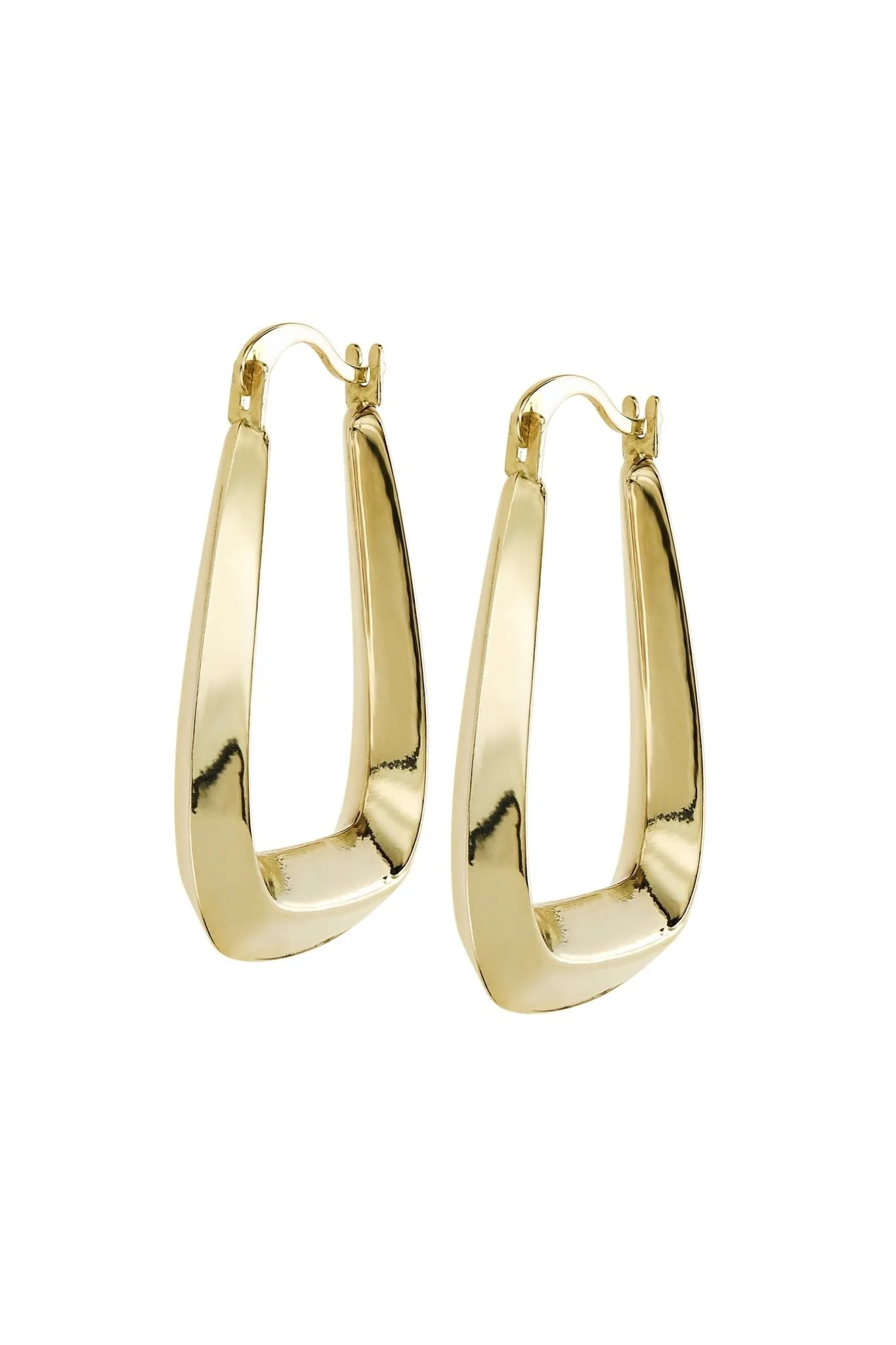 9ct Yellow Gold Handbag Creole Earrings