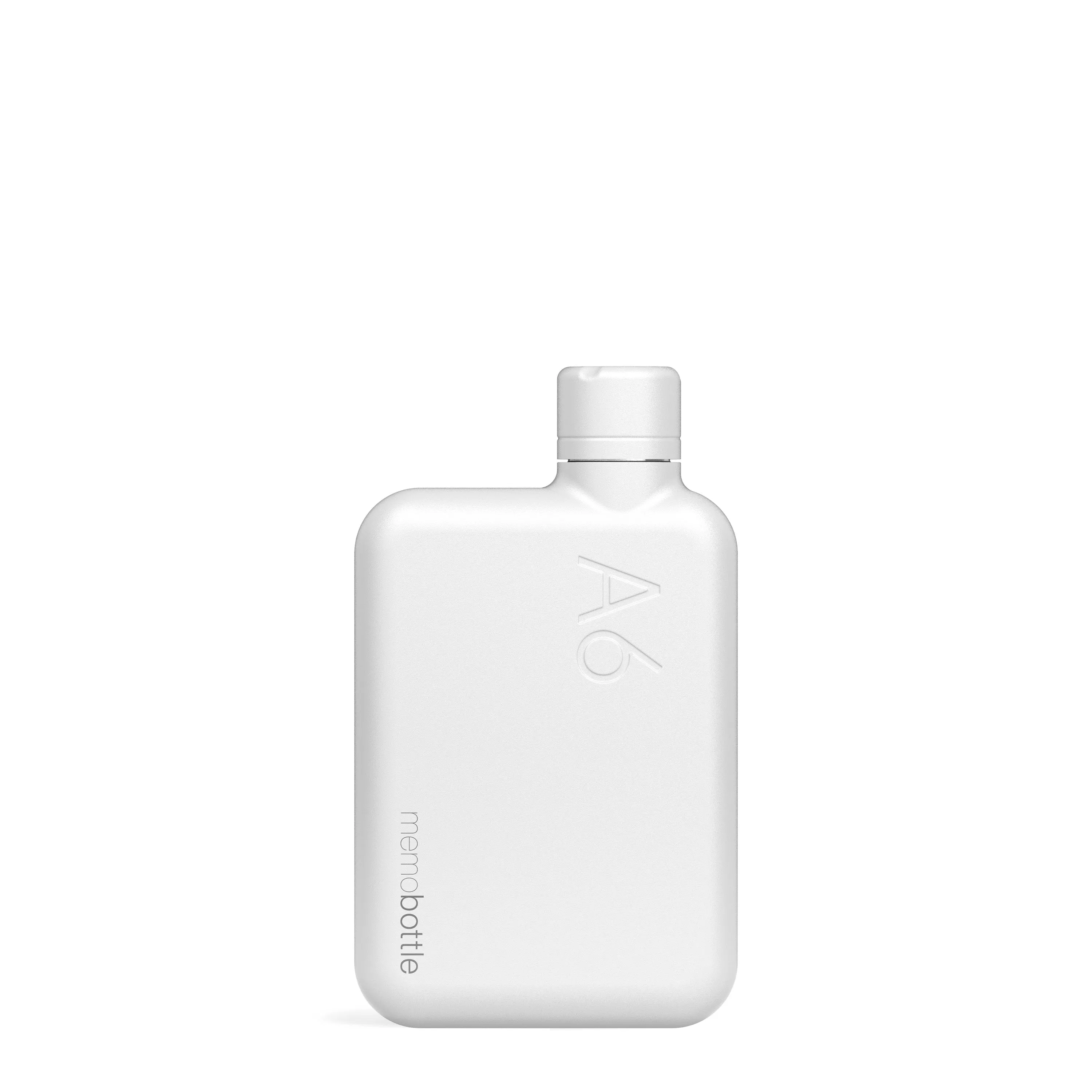 A6 memobottle (Stainless Steel) – White