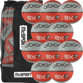 Albion BX Rubber Basketball (10 Pack with Carry Bag) | Size 7