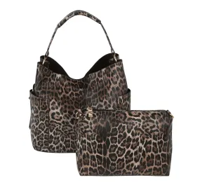 ANIMAL PRINT HOBO BAG