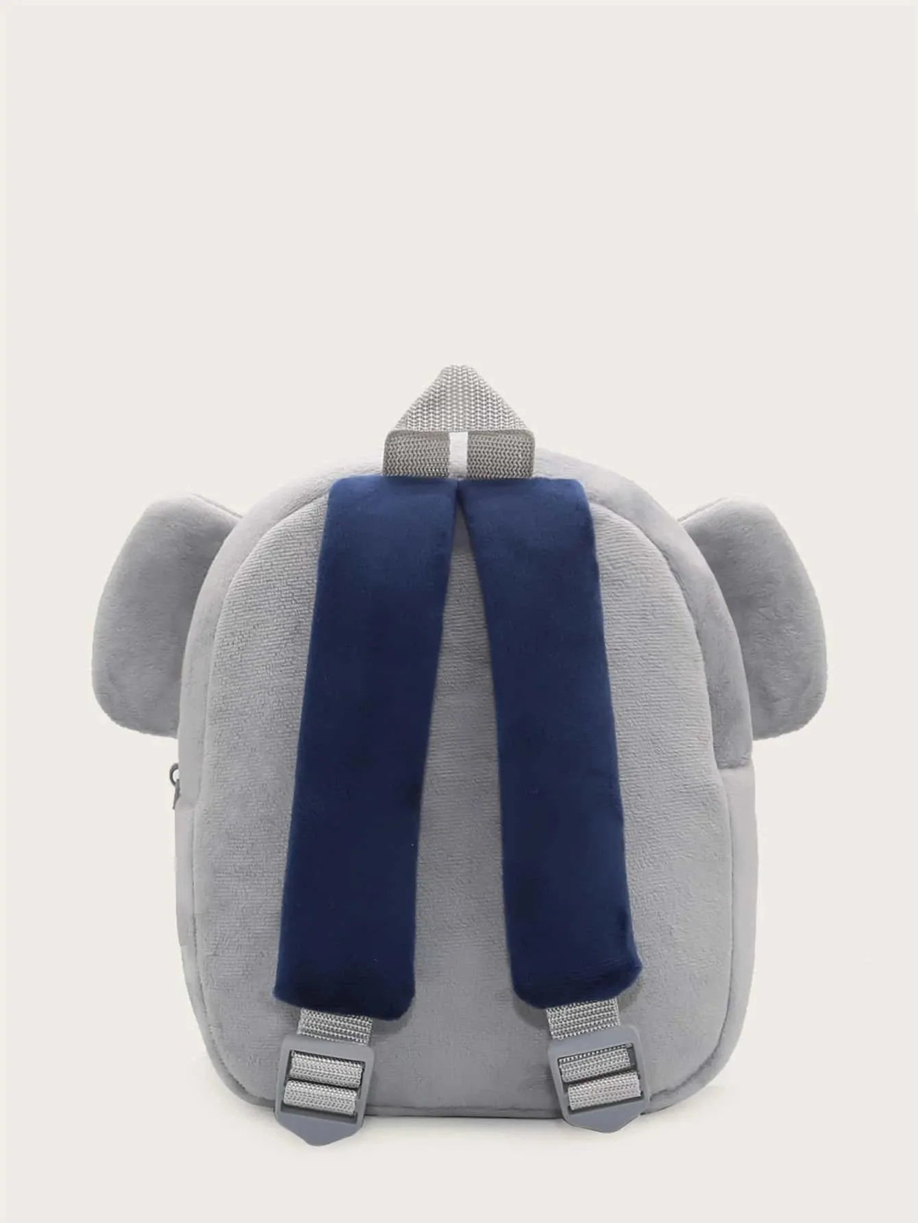 Anykidz 3D Grey Elephant Kids School Backpack Cute Cartoon Animal Style Children Toddler Plush Bag Perfect Accessories For Boys and Girls