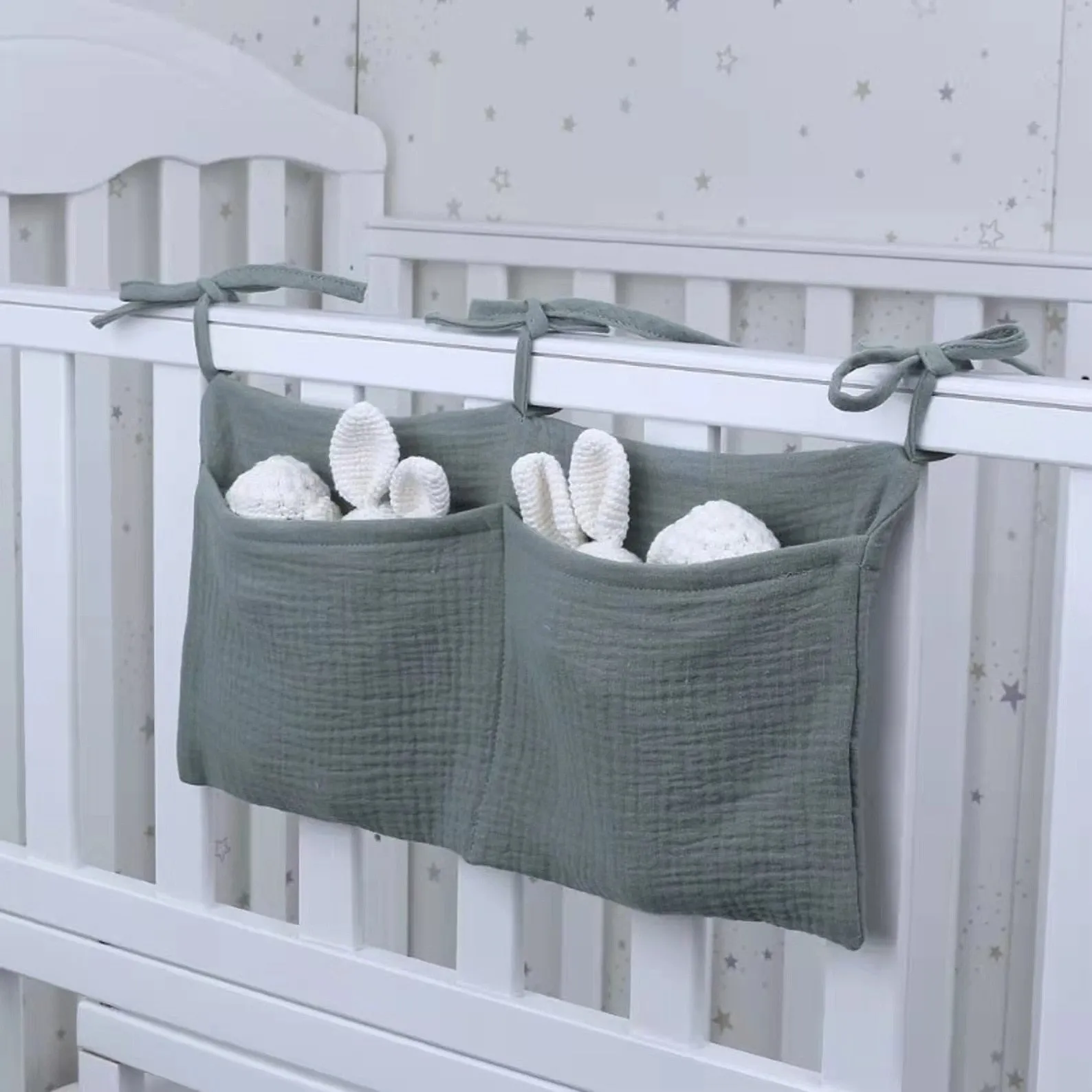 Baby Crib Storage Bag /Headboard Diaper Bag for Kids