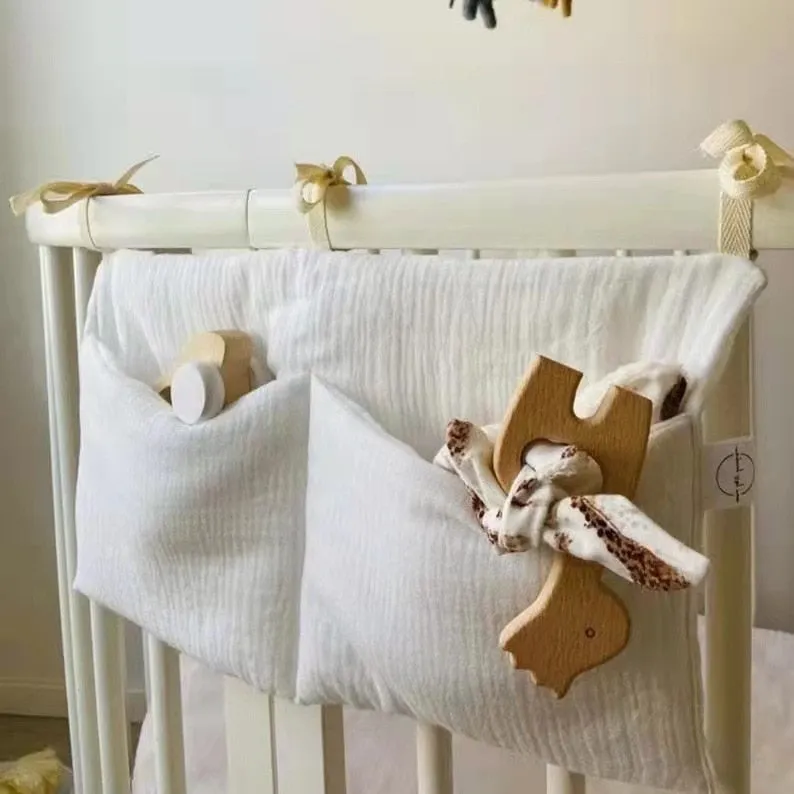 Baby Crib Storage Bag /Headboard Diaper Bag for Kids