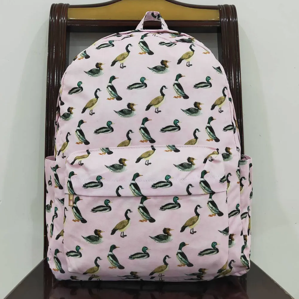 Baby Kids Girls Backpacks Pink Ducks Backpack Back Bags BA0203