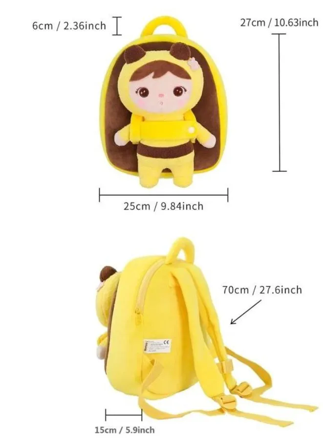 Backpack with Plush Doll for Toddlers and Kids - Ideal for School and Play