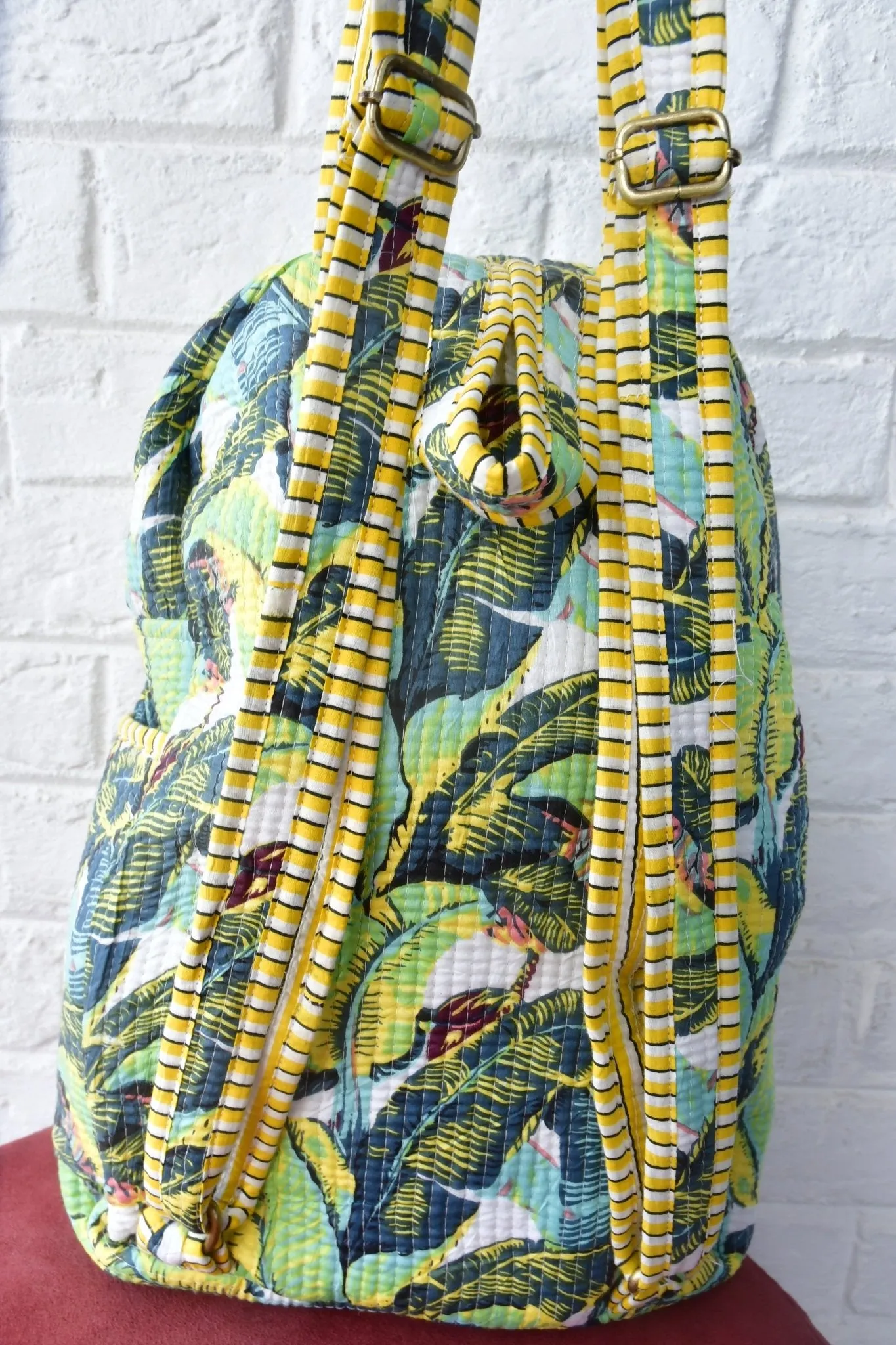 Banana Leaf Print Backpack