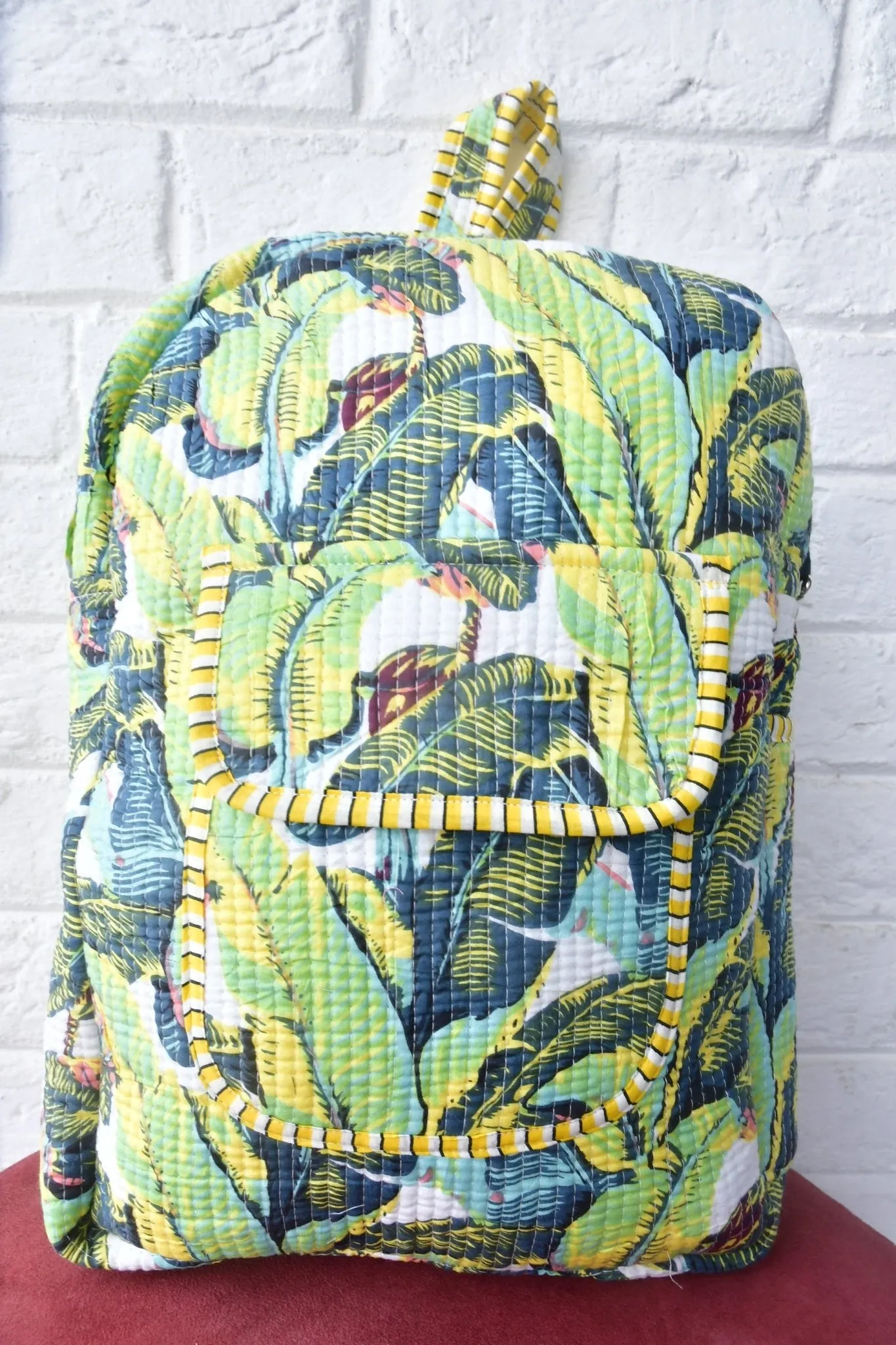 Banana Leaf Print Backpack