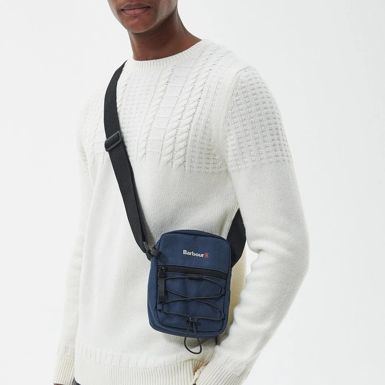 Barbour Arwin Canvas Crossbody in Navy/Black