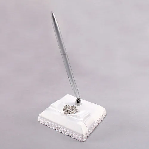 Beverly Clark The Crowned Jewel Collection Pen with Base White