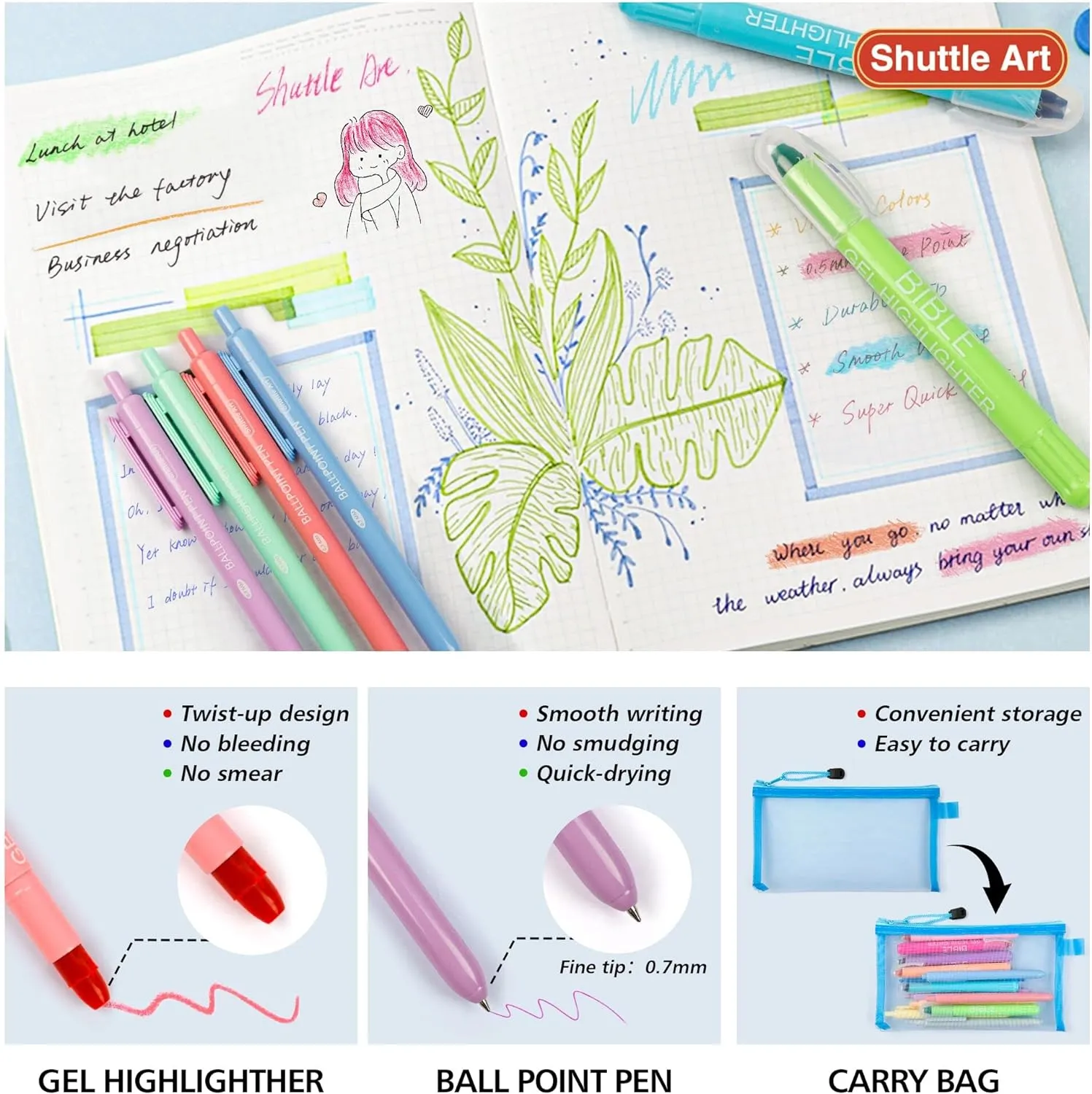 Bible Journaling Kit-Set of 22