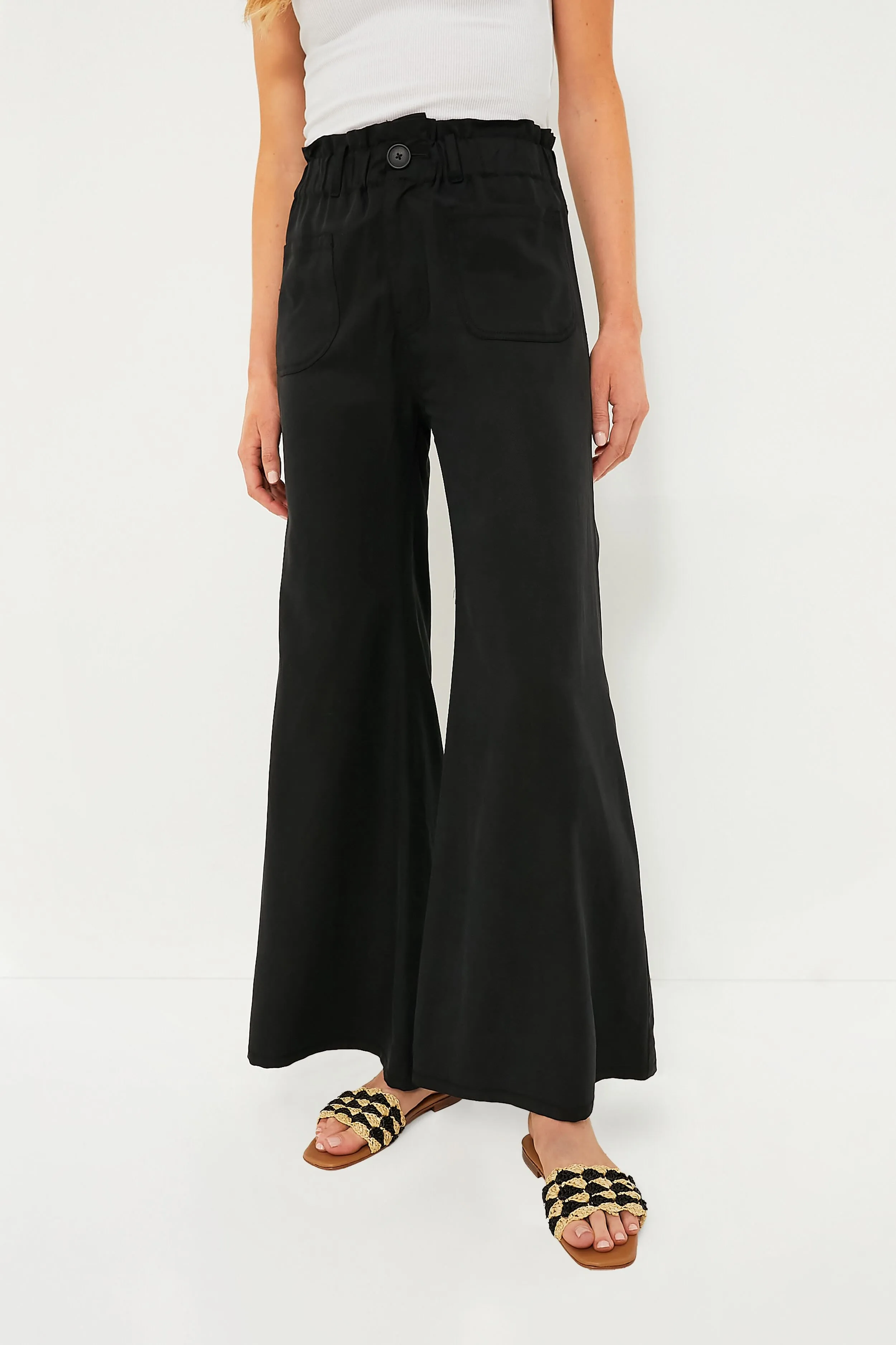 Black Tulip Wide Leg Pant