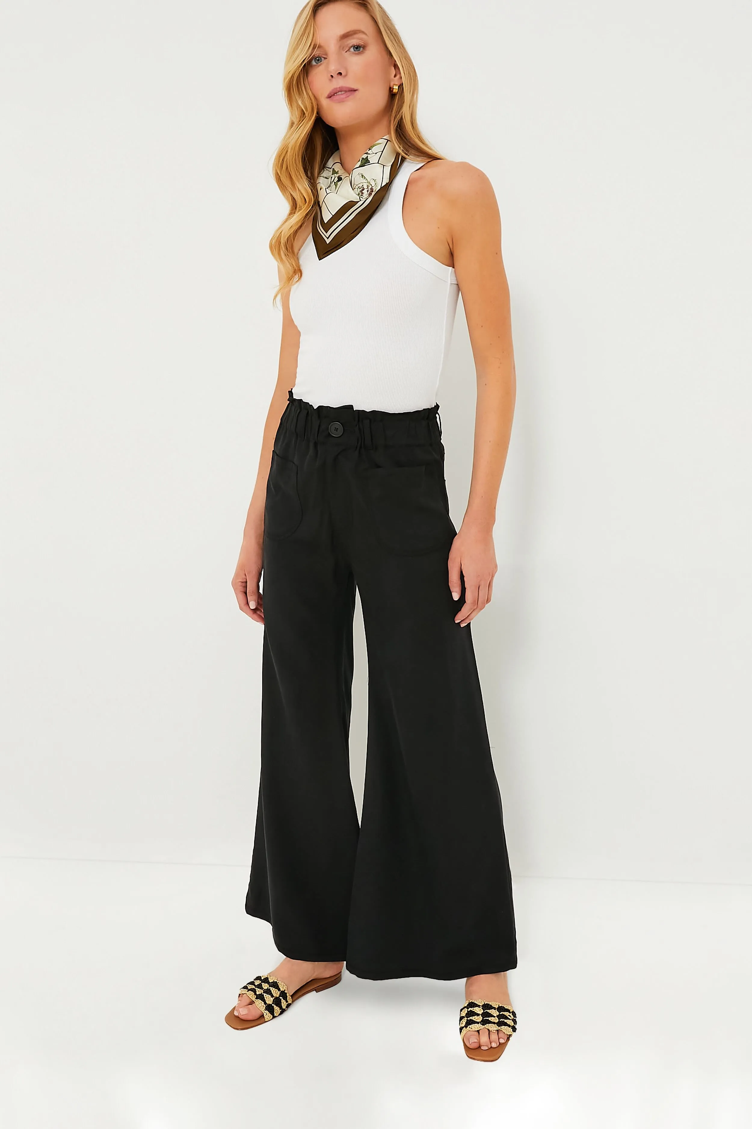 Black Tulip Wide Leg Pant