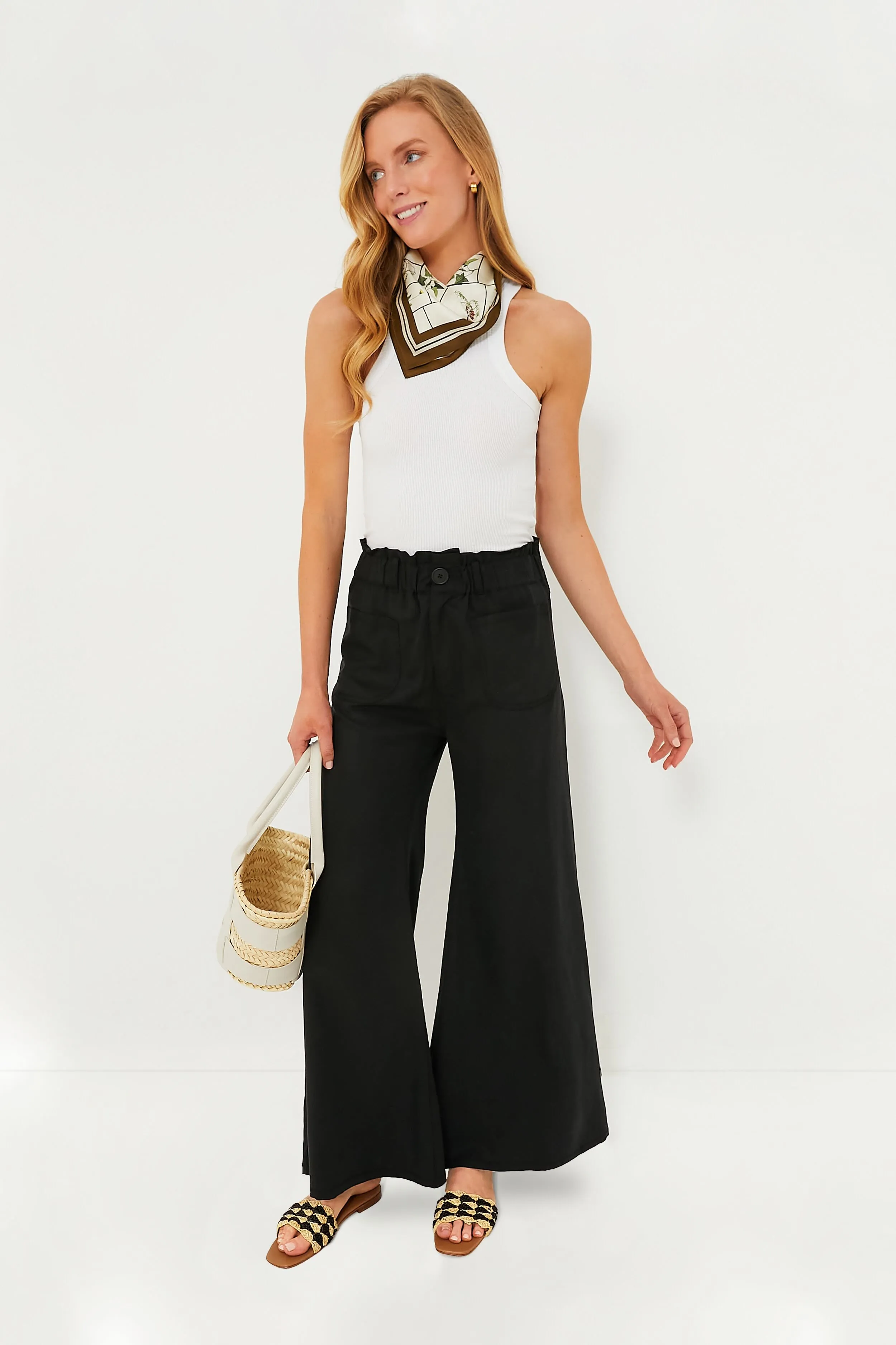 Black Tulip Wide Leg Pant