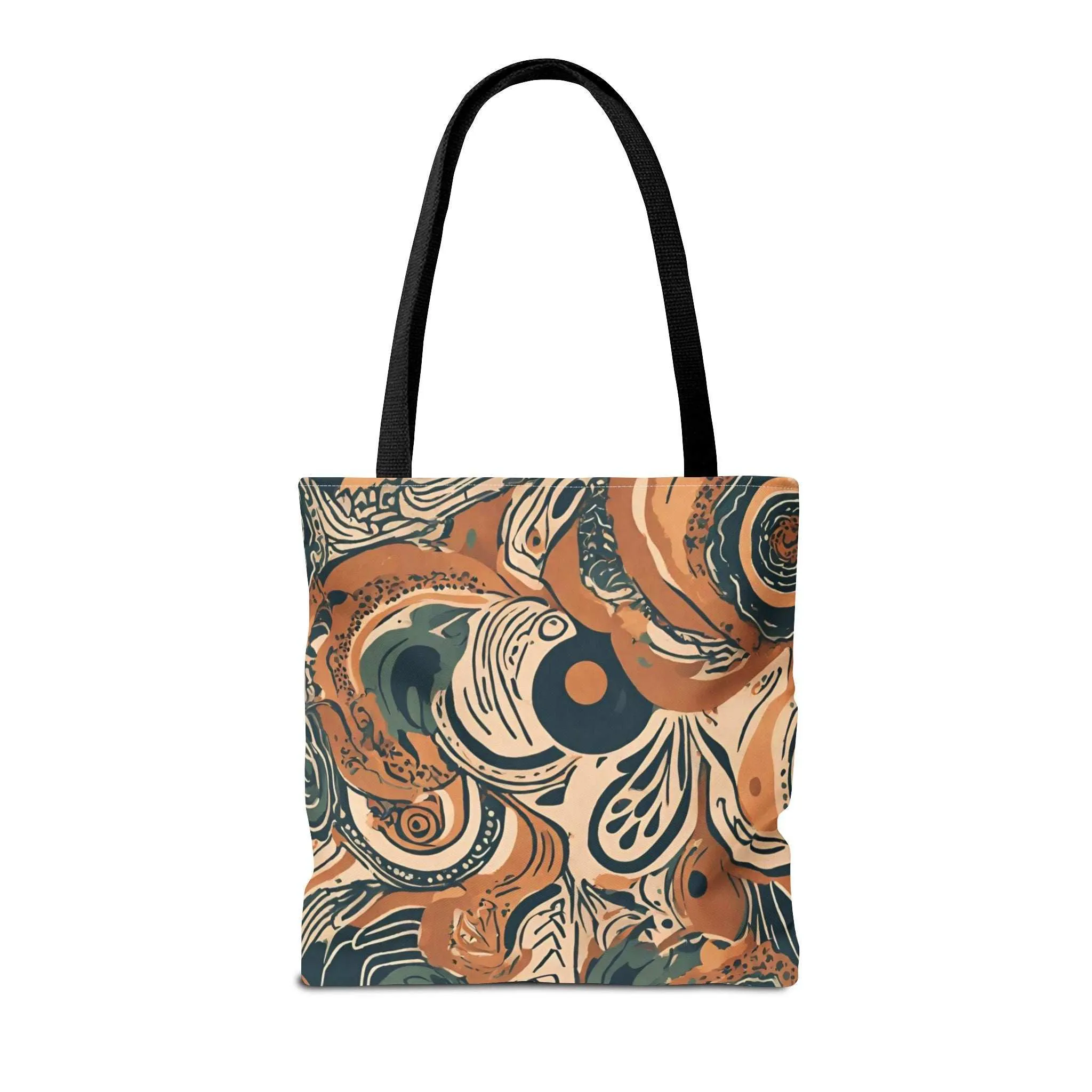 Boho Swirl Canvas Tote - Versatile Shopper