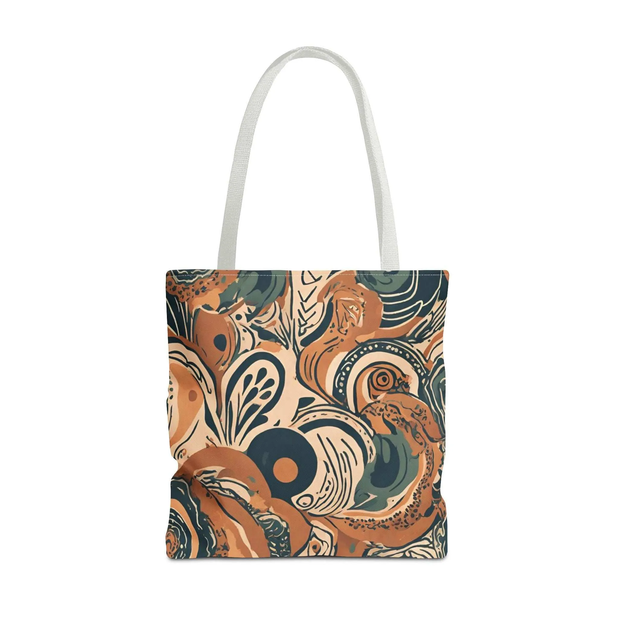 Boho Swirl Canvas Tote - Versatile Shopper