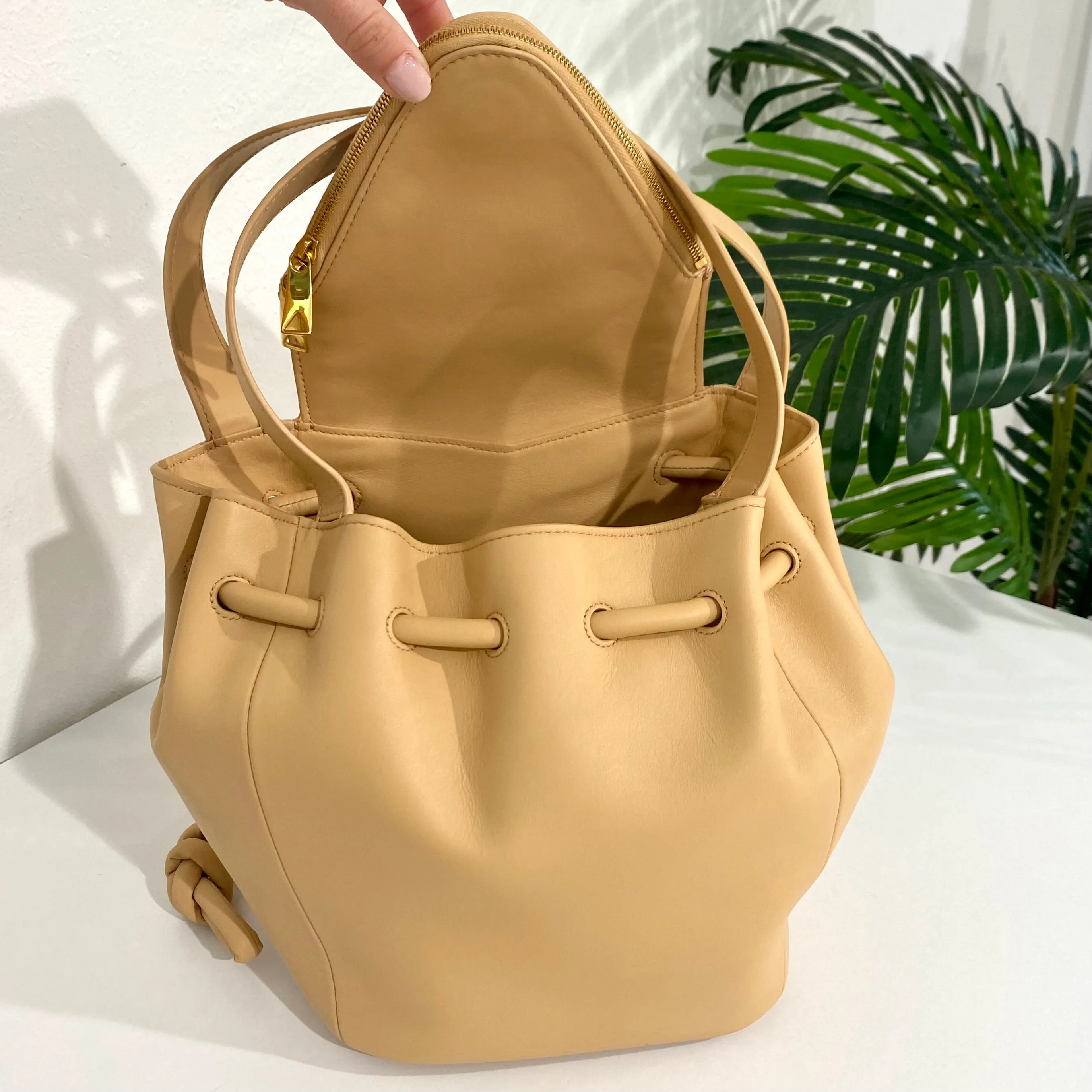 Bottega Veneta Beige Bucket Bag