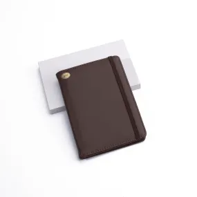 Brown to Gold Laserable PU Patch Passport Holder