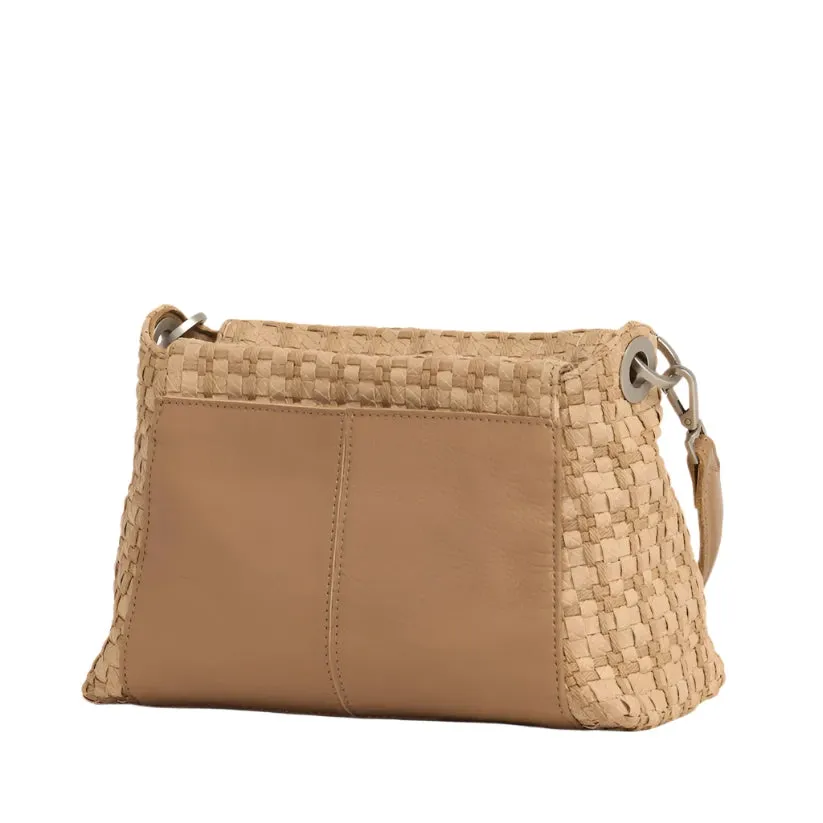 BRYANT MED Handbag in Carpenter's Weave/ Silver