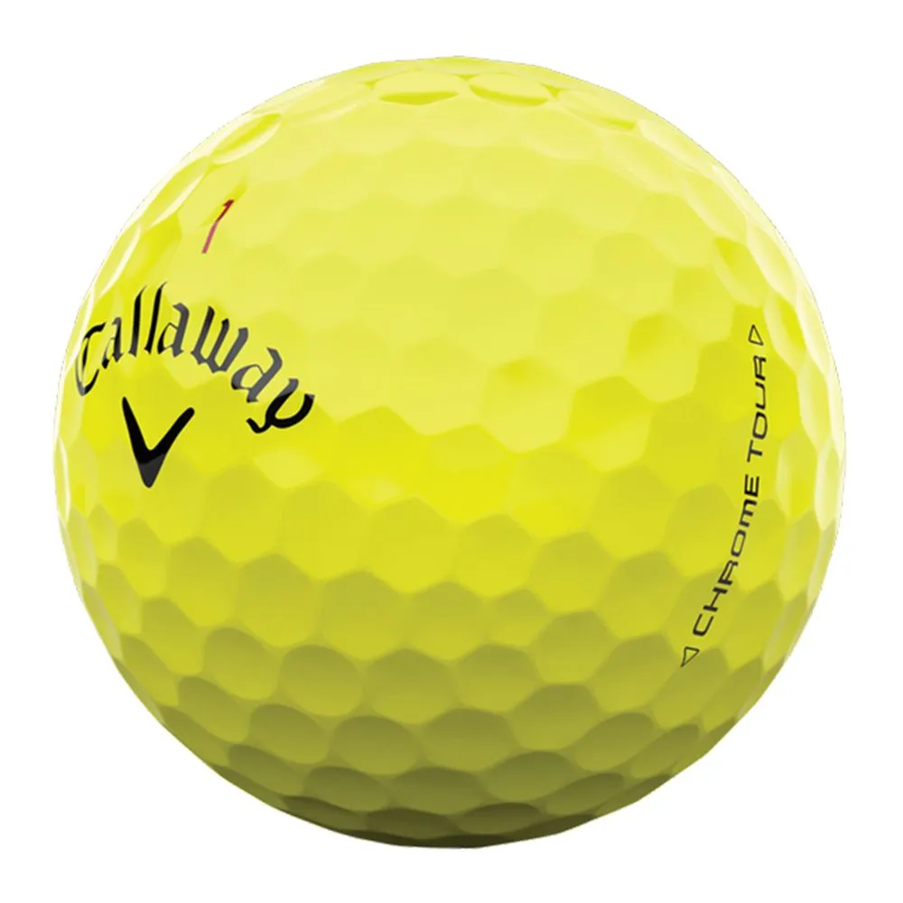 Callaway Chrome Tour Golf Balls - Yellow