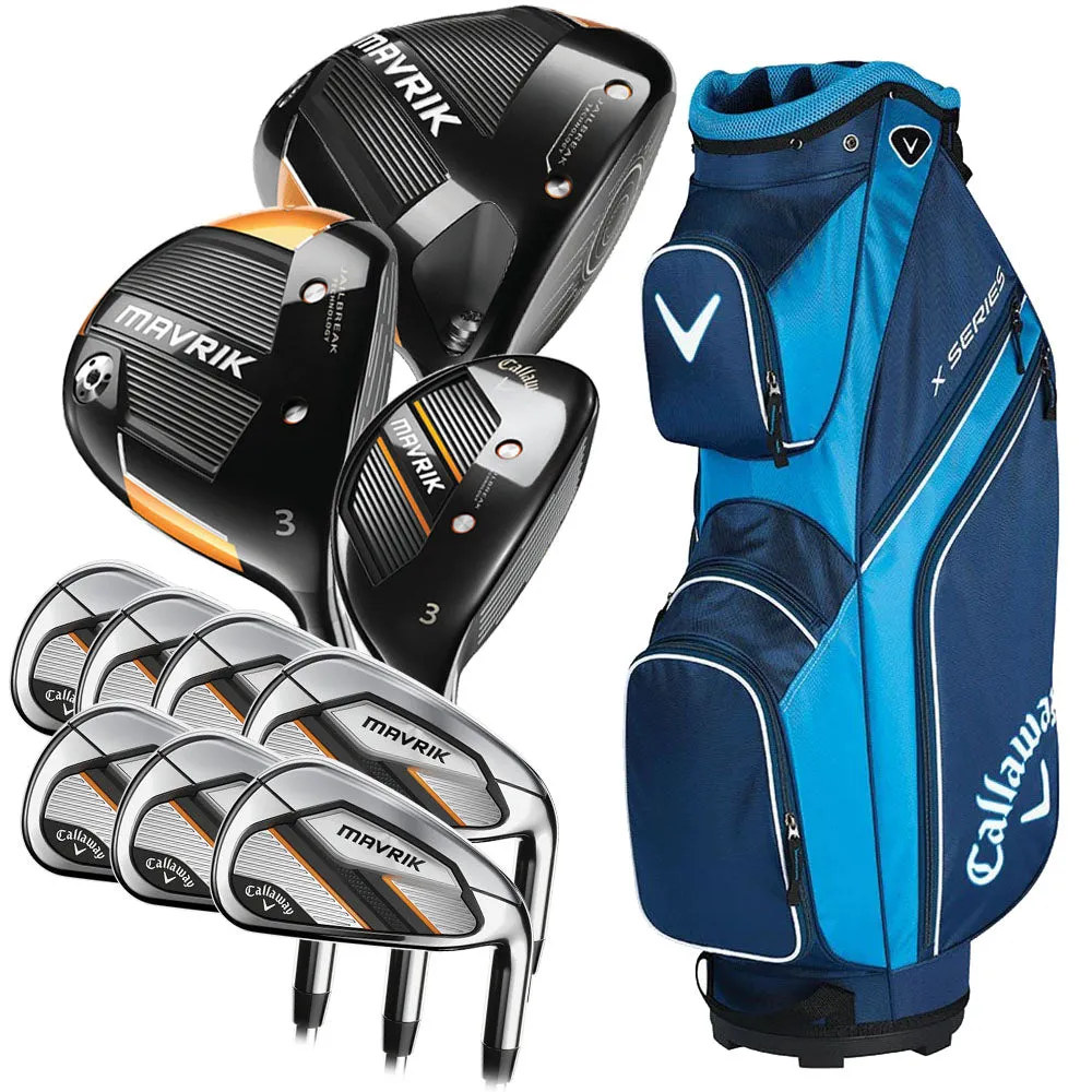 Callaway MAVRIK 22 11-Piece Cart Bag Package Set – Graphite