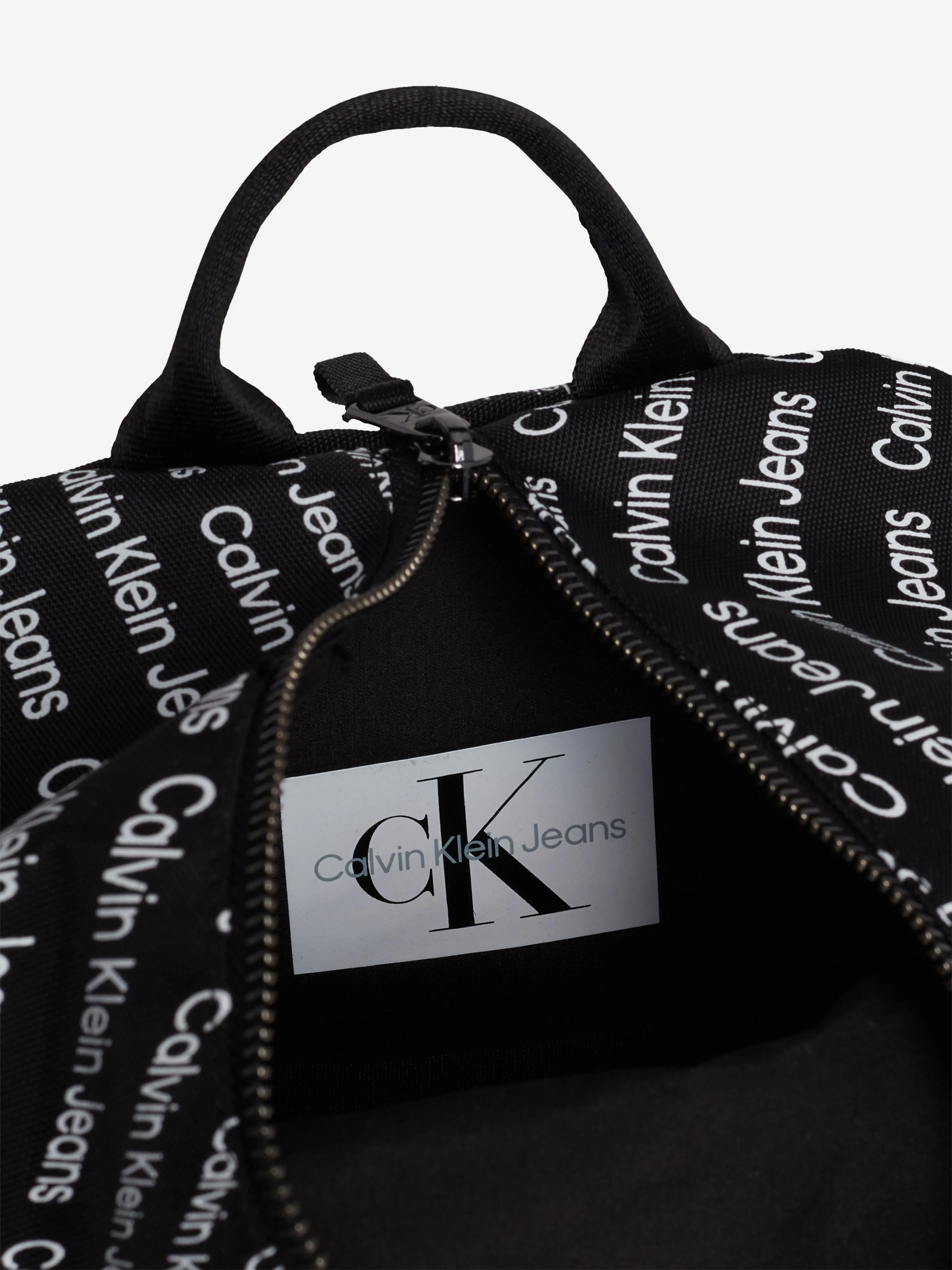 Calvin Klein Kids Logo Backpack in Black