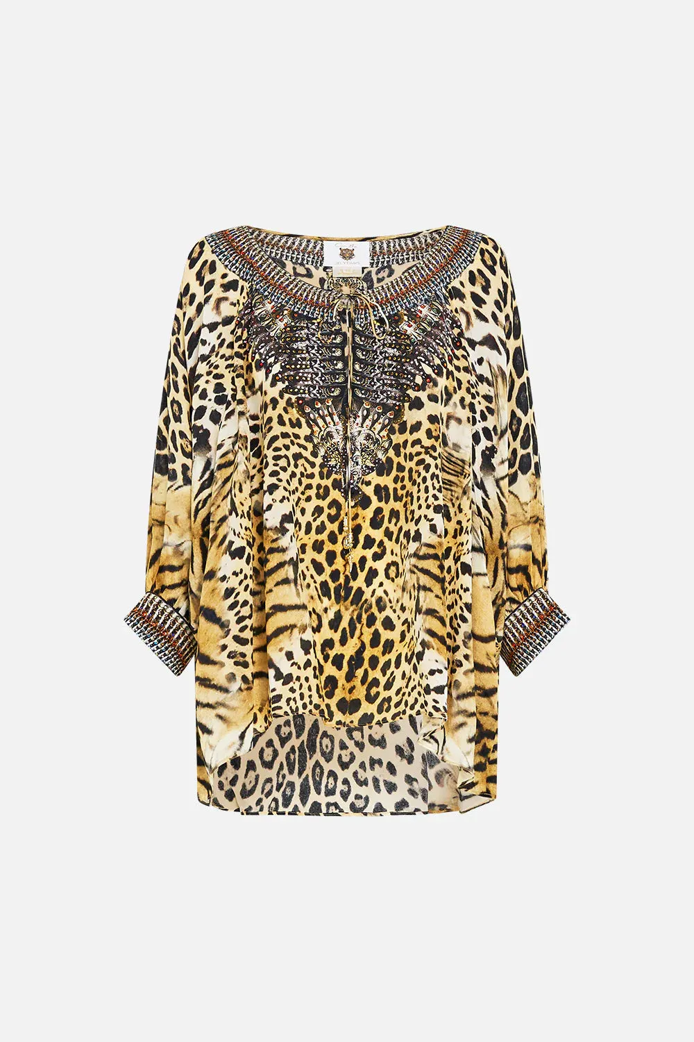 CAMILLA JAGUAR RAGLAN SLEEVE BLOUSE WITH CUFF