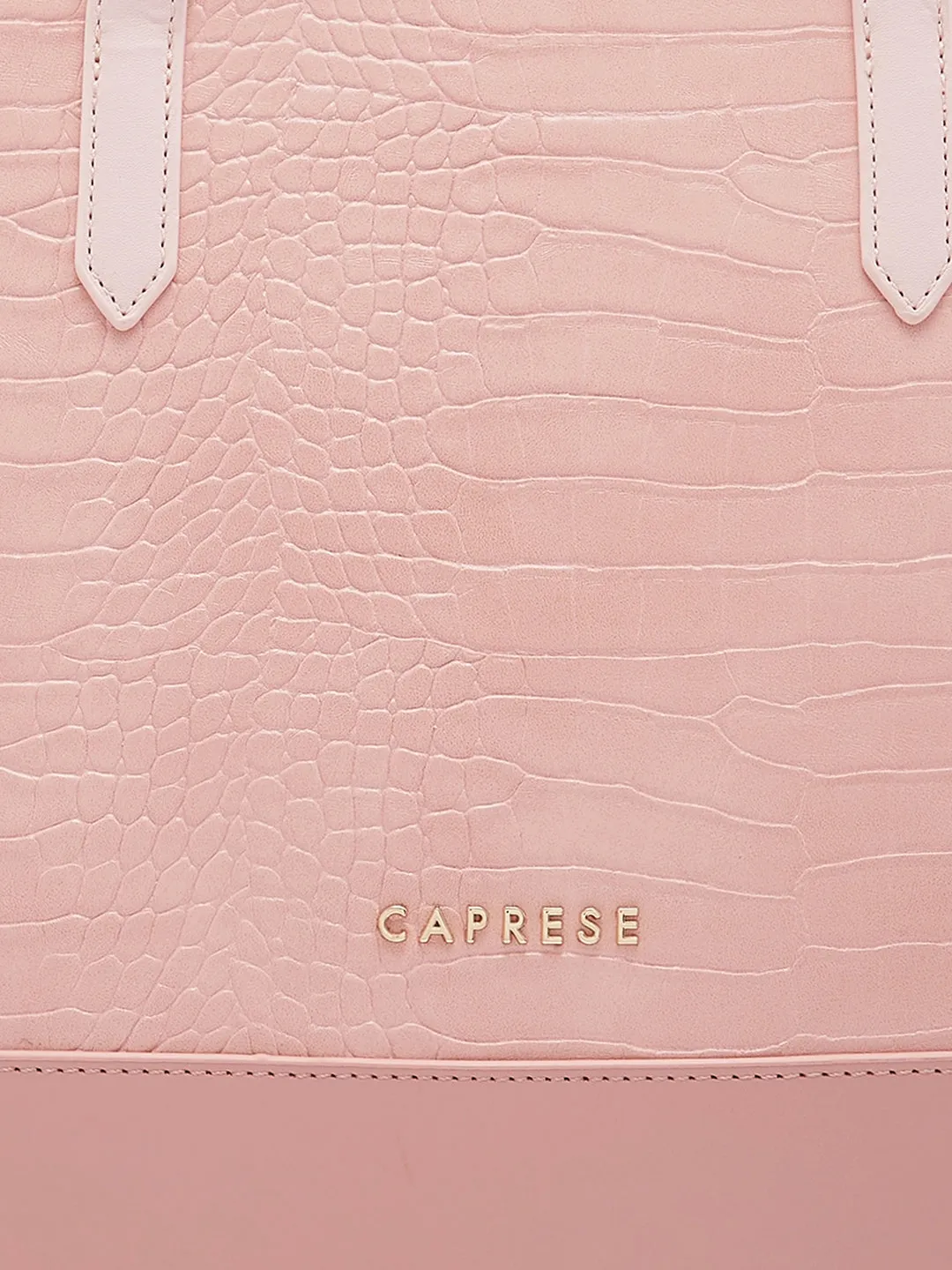 Caprese Rae Tote Medium Croco Womens Office Handbag Pink