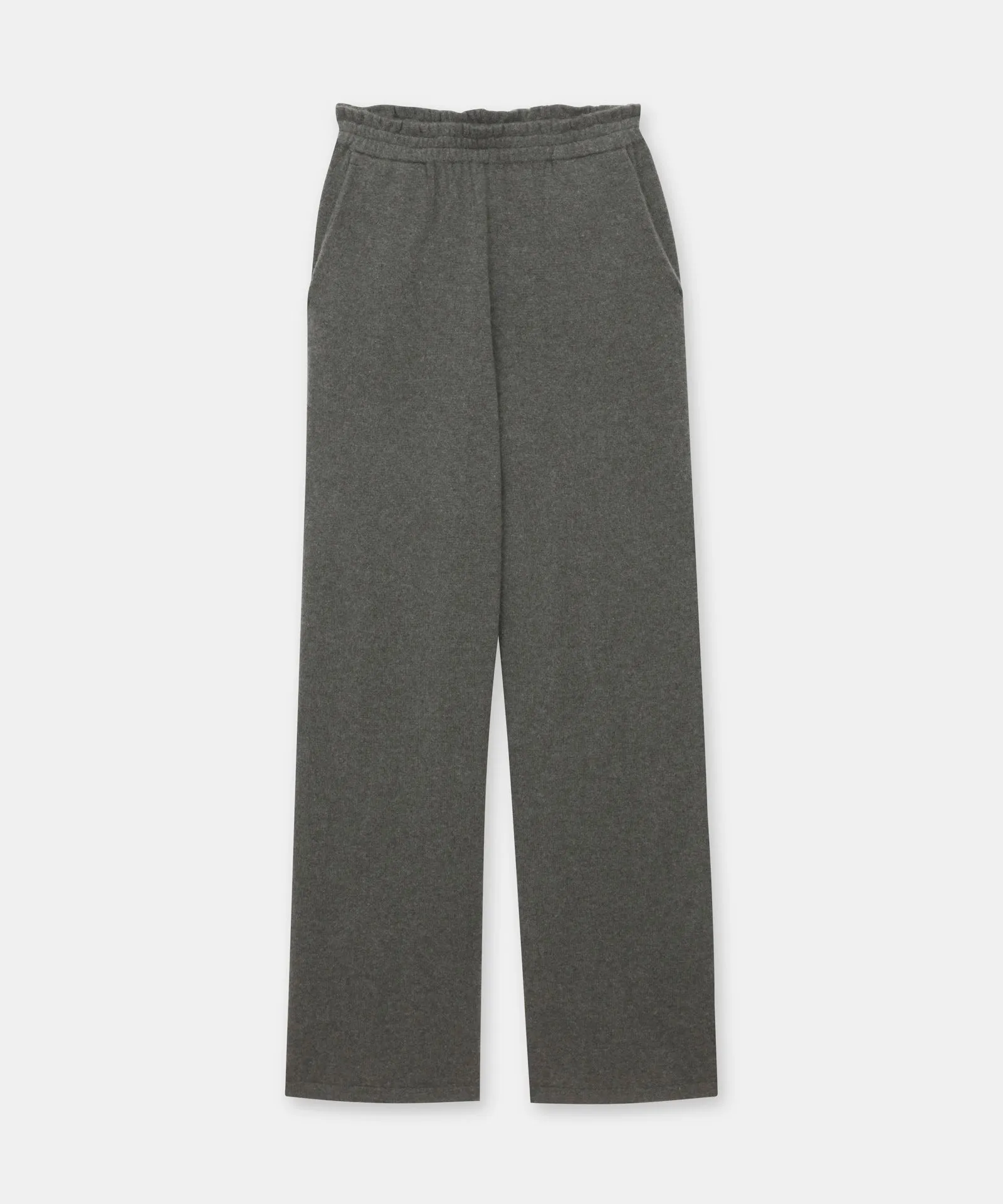 Cashmere Paperbag Wide Leg Pants