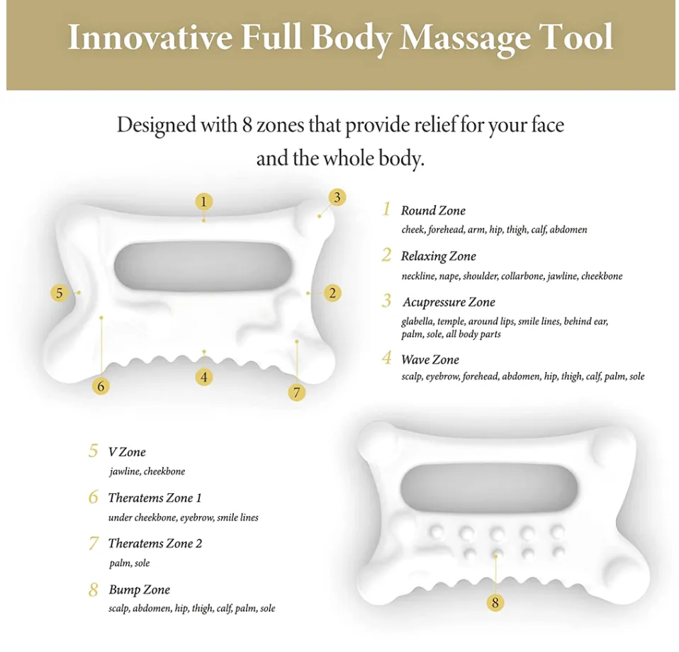 Ceramic Gua Sha Massage Tool