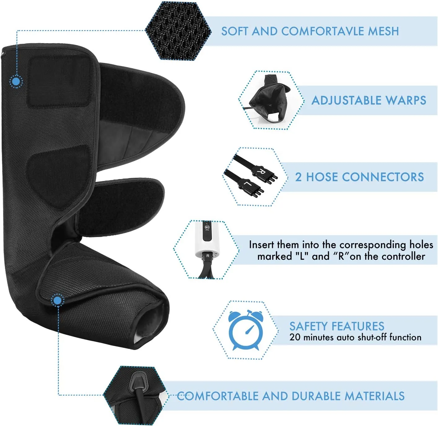 CINCOM Compression Foot and Leg Massager 018A