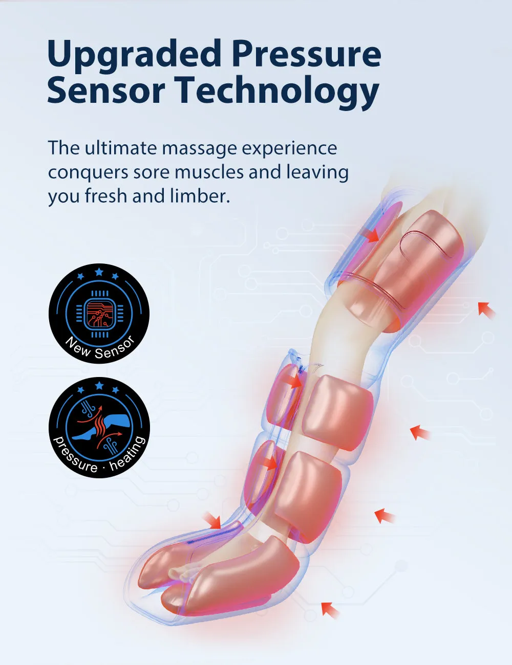 CINCOM Upgraded Full Leg Compression Massager 078A/105A