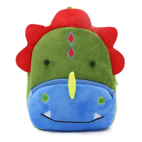 Colorful Velvet  Plush Dinosaur Backpack