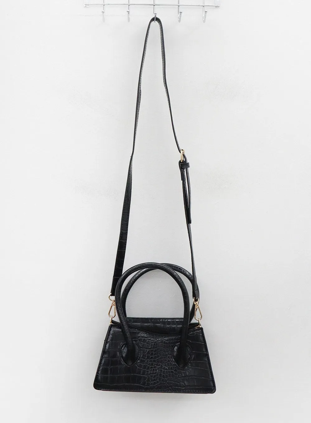 Croc Texture Mini Crossbody Bag OG18