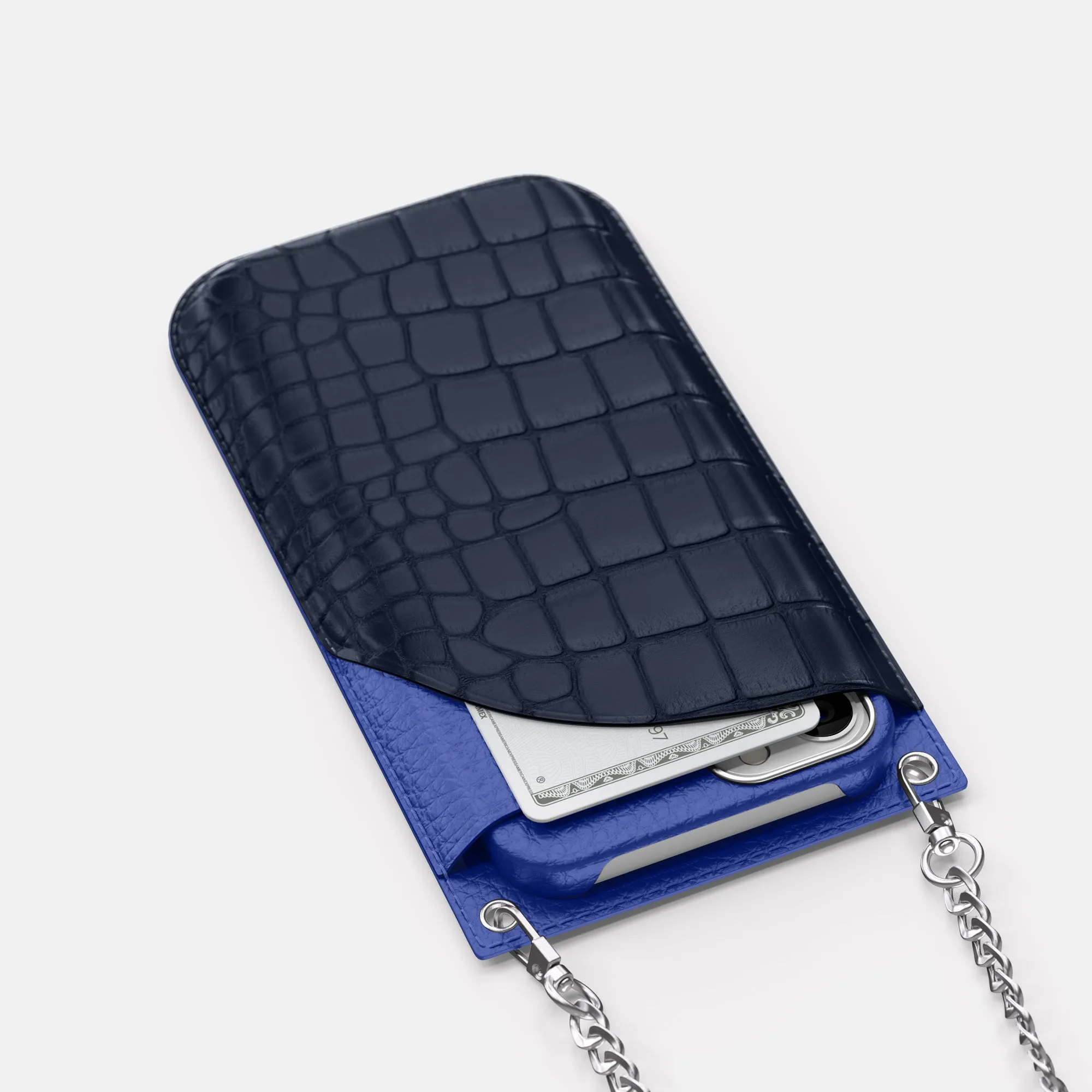 Crossbody Bag For iPhone 16 Pro Max In Alligator