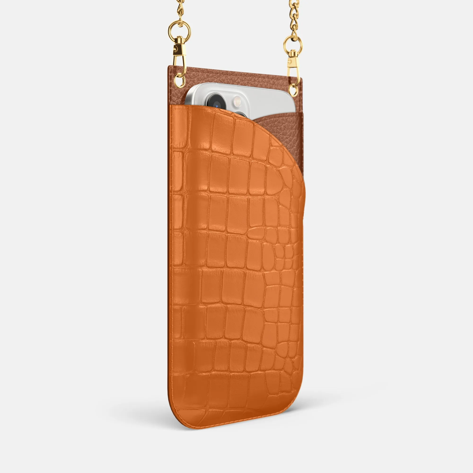 Crossbody Bag For iPhone 16 Pro Max In Alligator