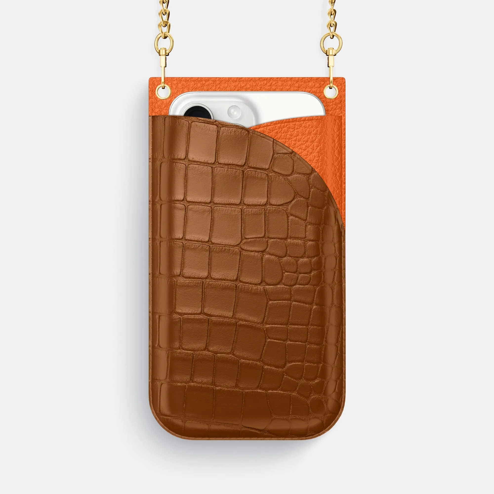 Crossbody Bag For iPhone 16 Pro Max In Alligator