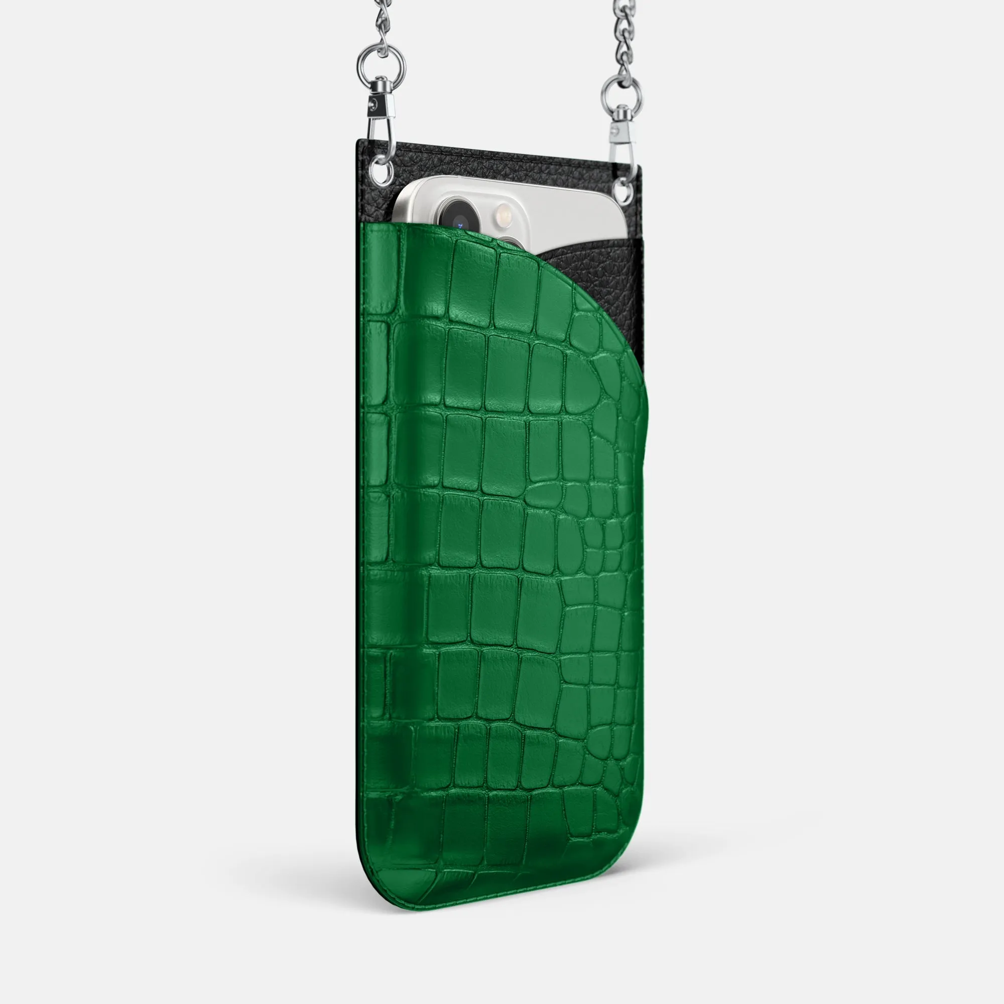 Crossbody Bag For iPhone 16 Pro Max In Alligator