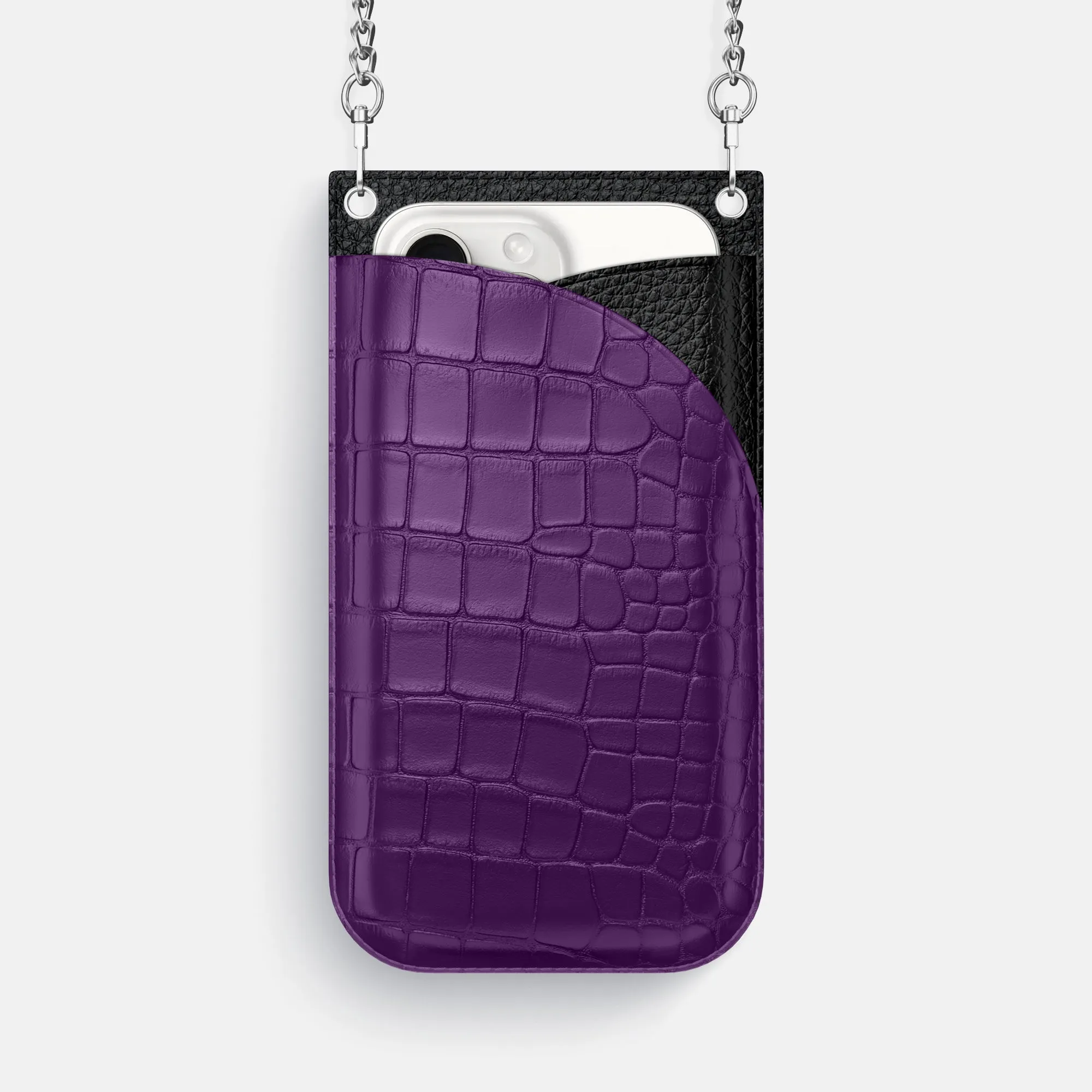 Crossbody Bag For iPhone 16 Pro Max In Alligator