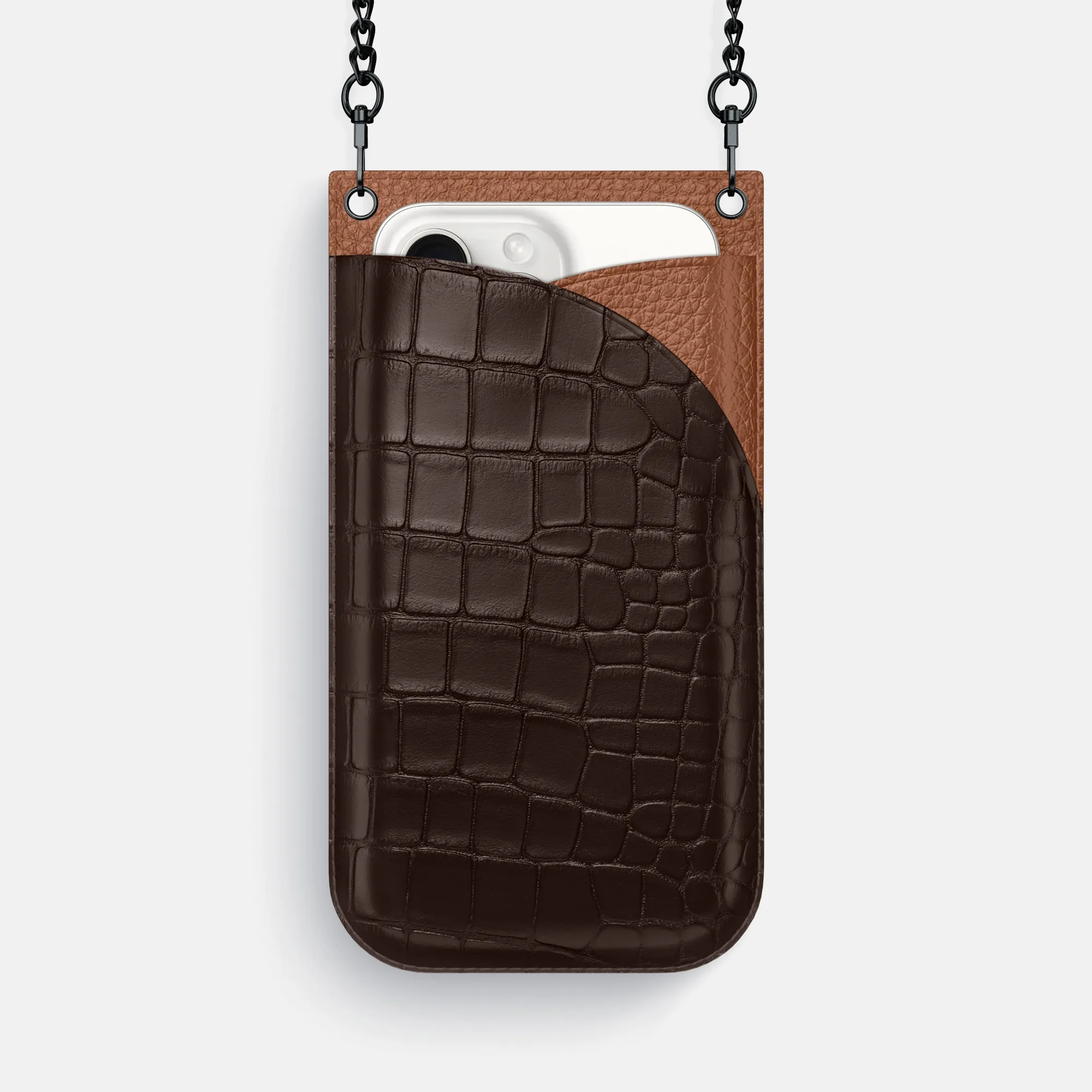 Crossbody Bag For iPhone 16 Pro Max In Alligator