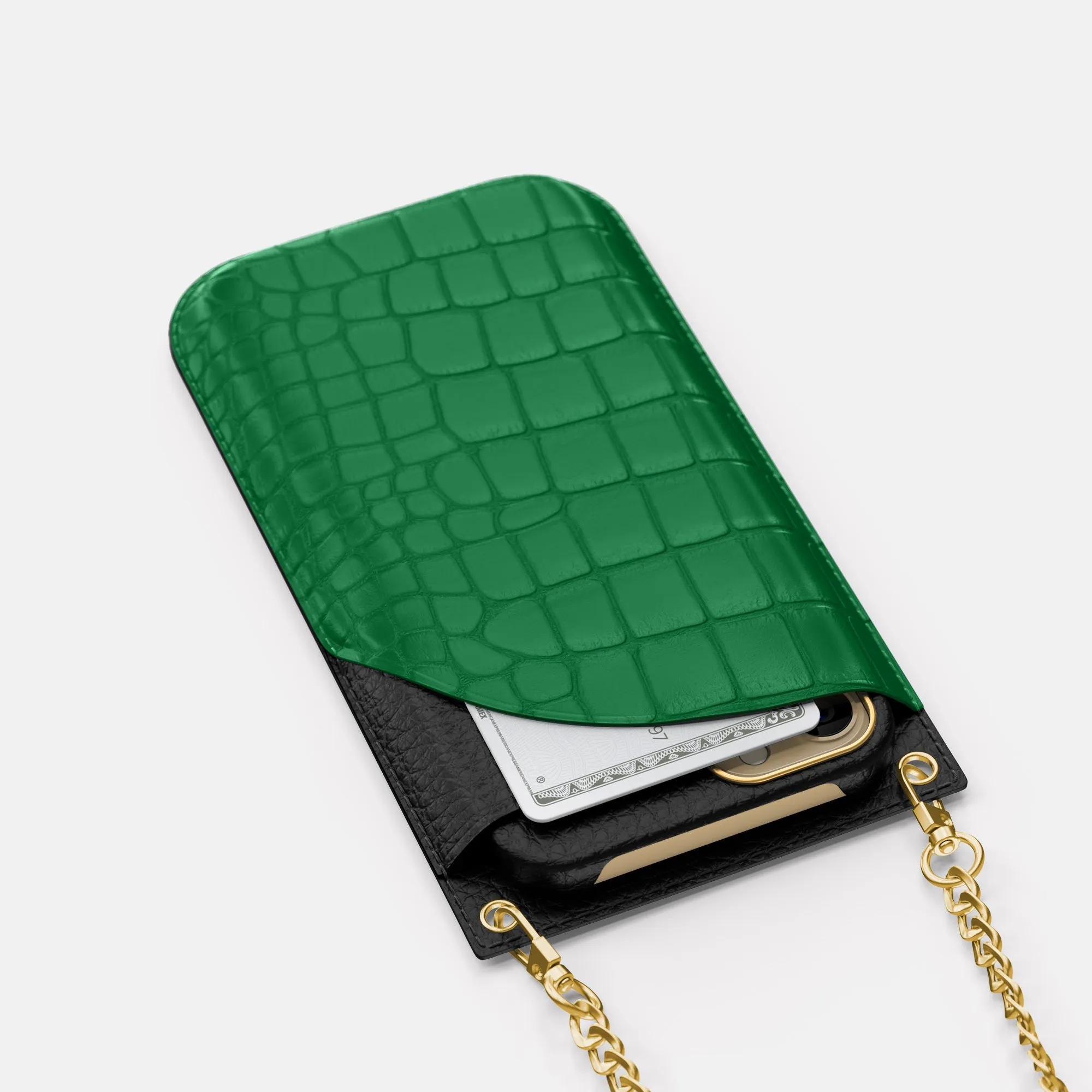 Crossbody Bag For iPhone 16 Pro Max In Alligator