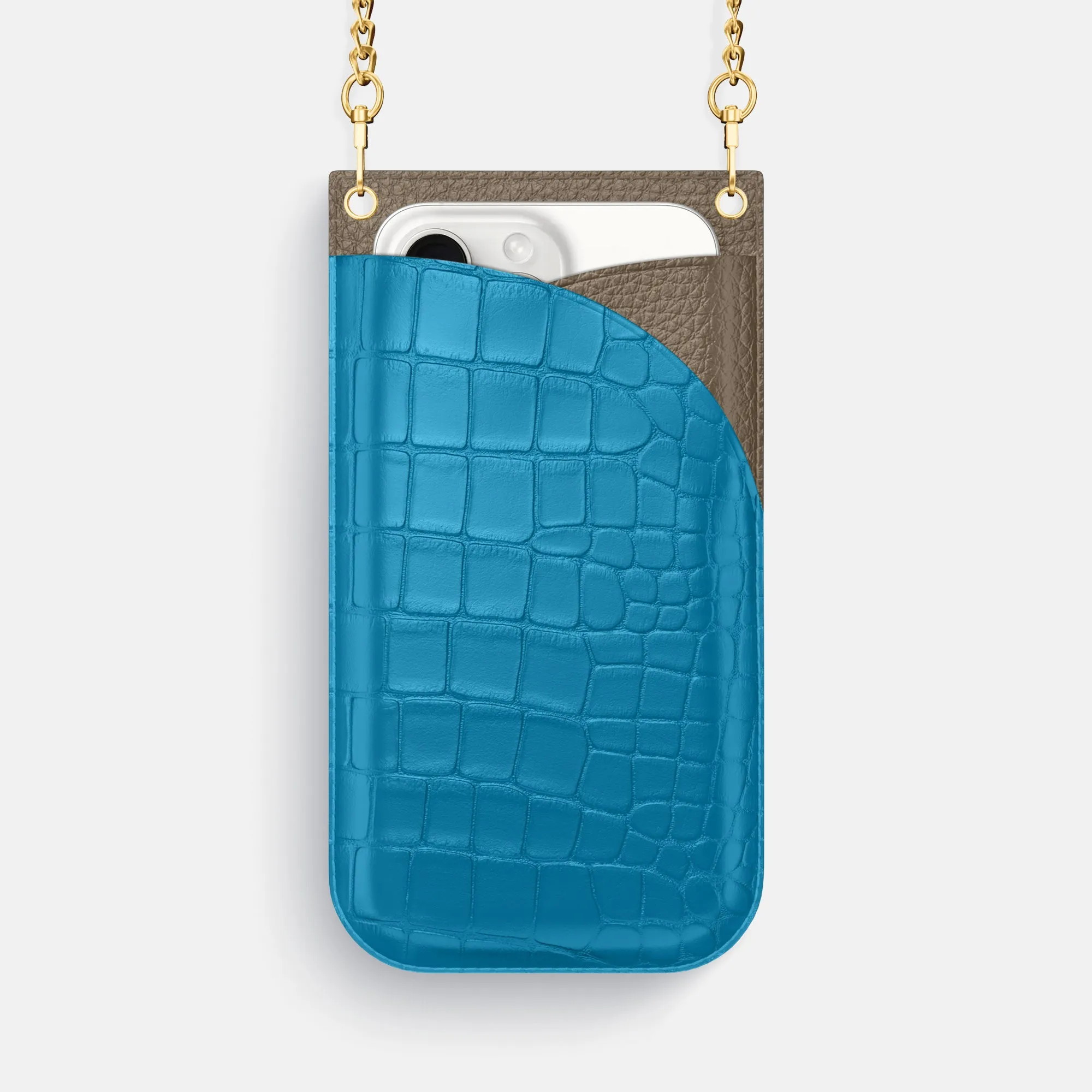 Crossbody Bag For iPhone 16 Pro Max In Alligator