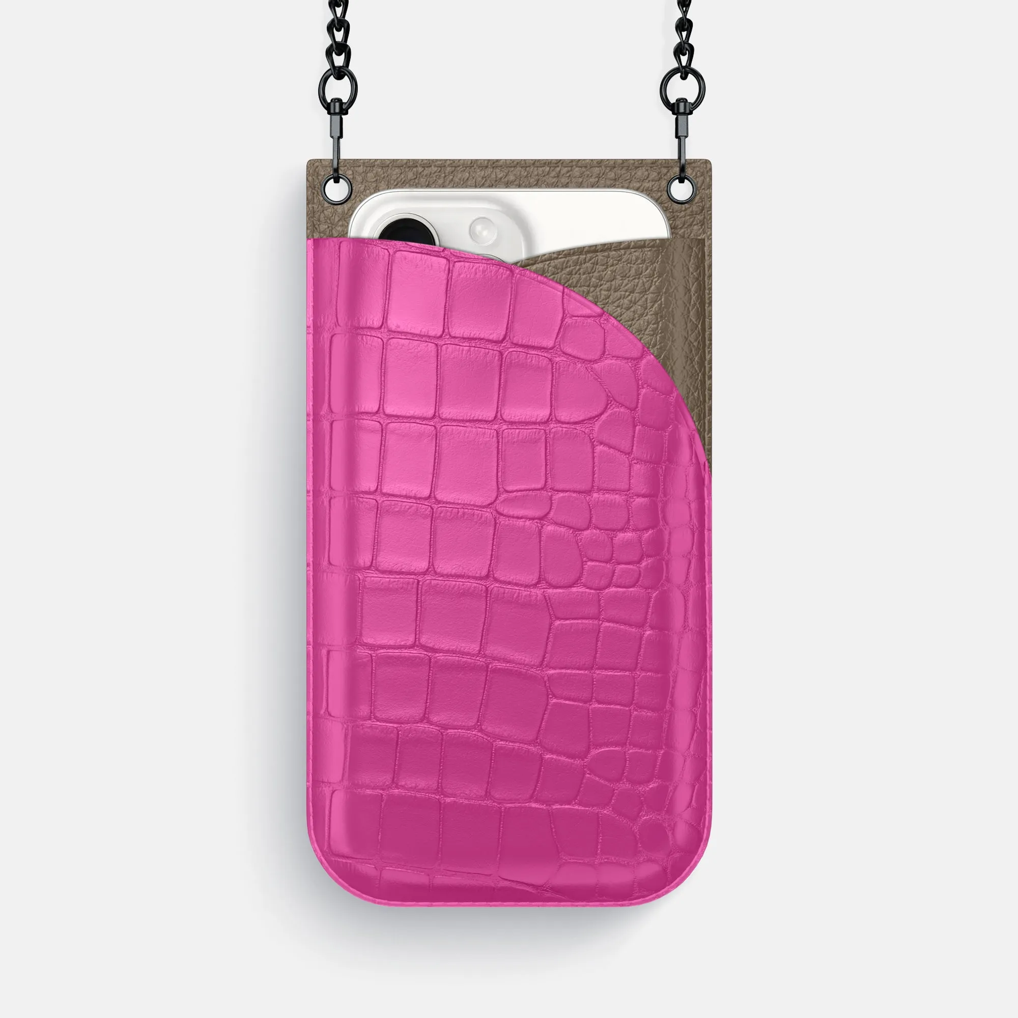 Crossbody Bag For iPhone 16 Pro Max In Alligator