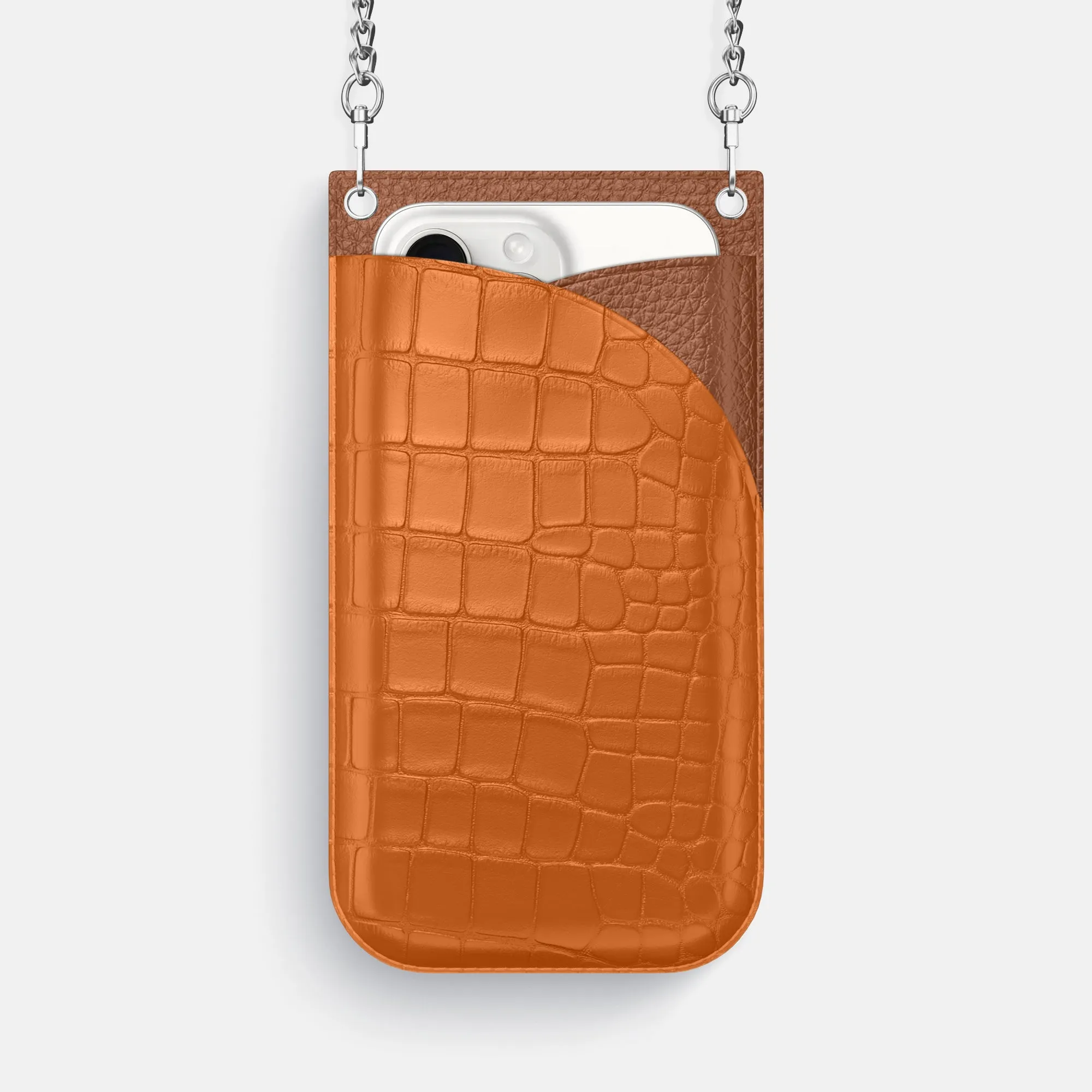 Crossbody Bag For iPhone 16 Pro Max In Alligator