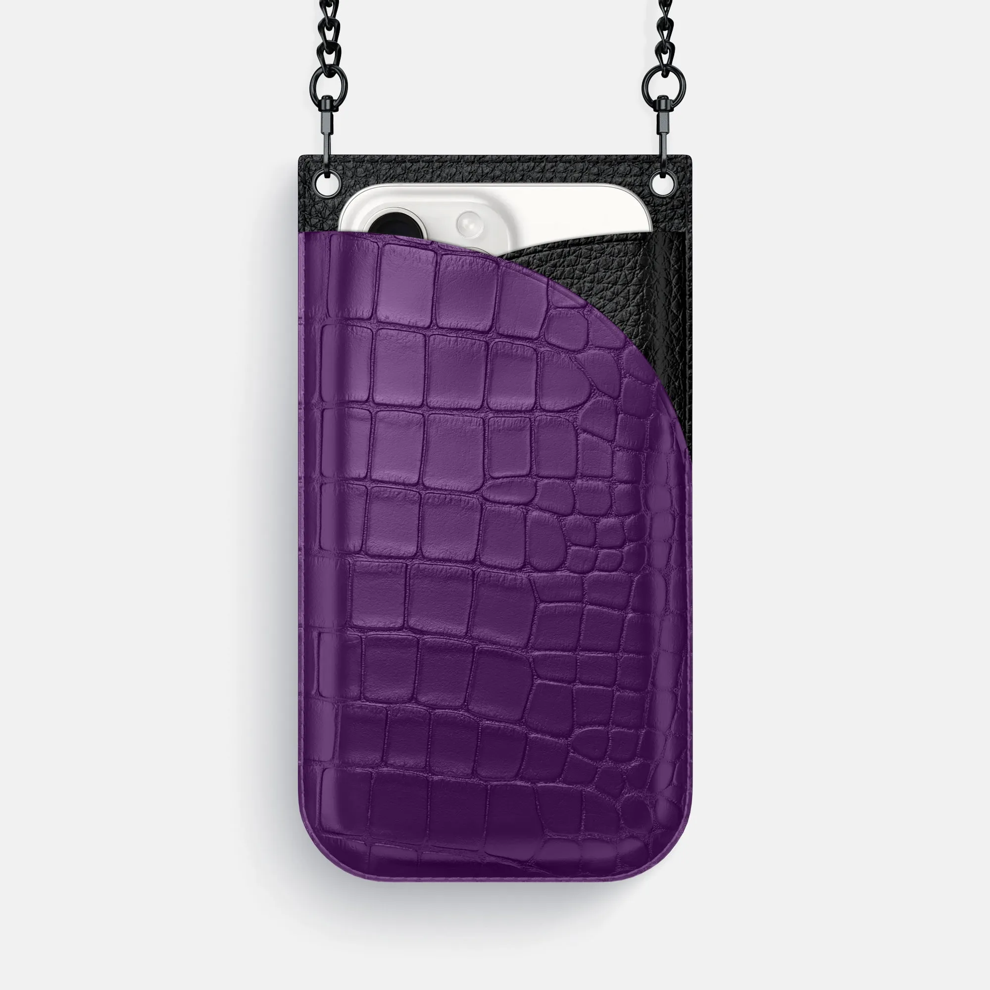 Crossbody Bag For iPhone 16 Pro Max In Alligator